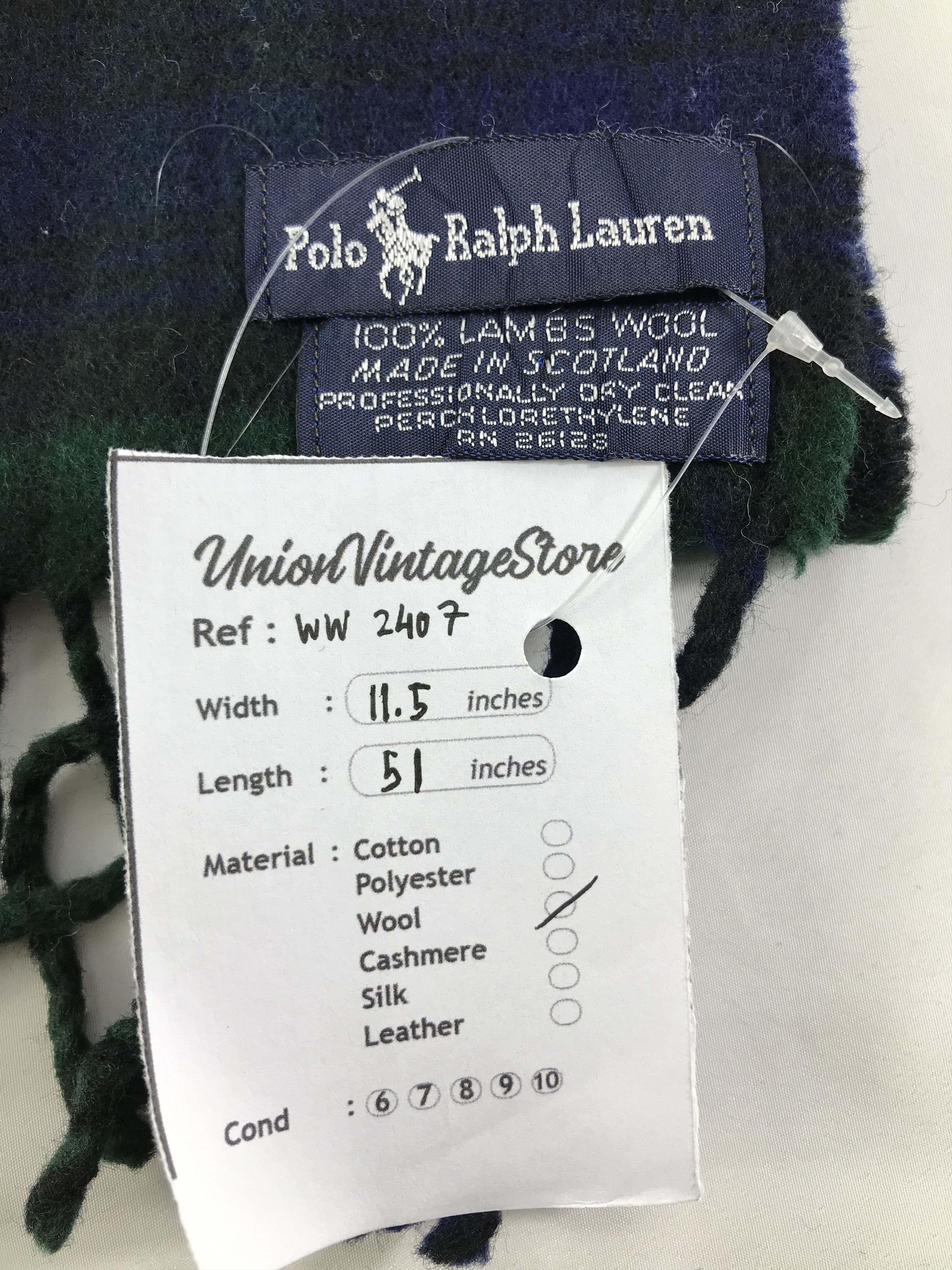 Polo Ralph Lauren × Vintage Polo Ralph Lauren Scarf / Muffler / Neckwear - WW2407 Size ONE SIZE - 5 Thumbnail