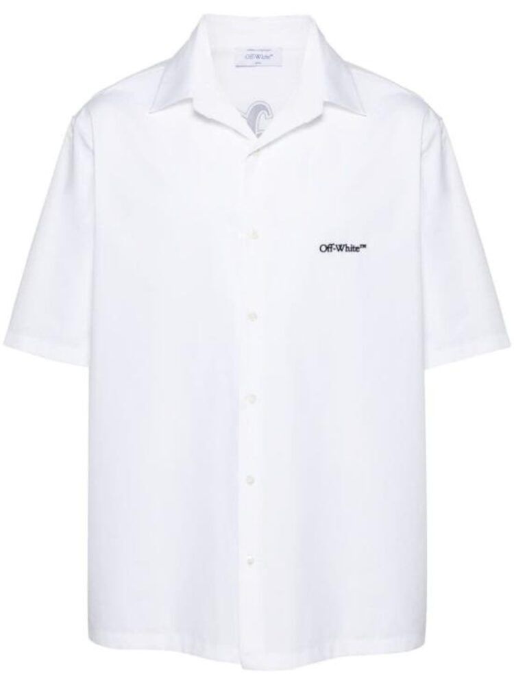 Off-White o1s22i1n1124 Short Sleeved Shirt in White Size US S / EU 44-46 / 1 - 1 Thumbnail