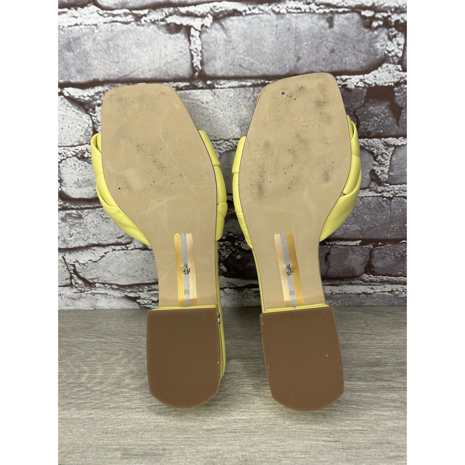 Sam Edelman Sam Edelman Dawson Yellow Knot Leather Slides Heel Sandals W Size US 10 / IT 40 - 12 Thumbnail