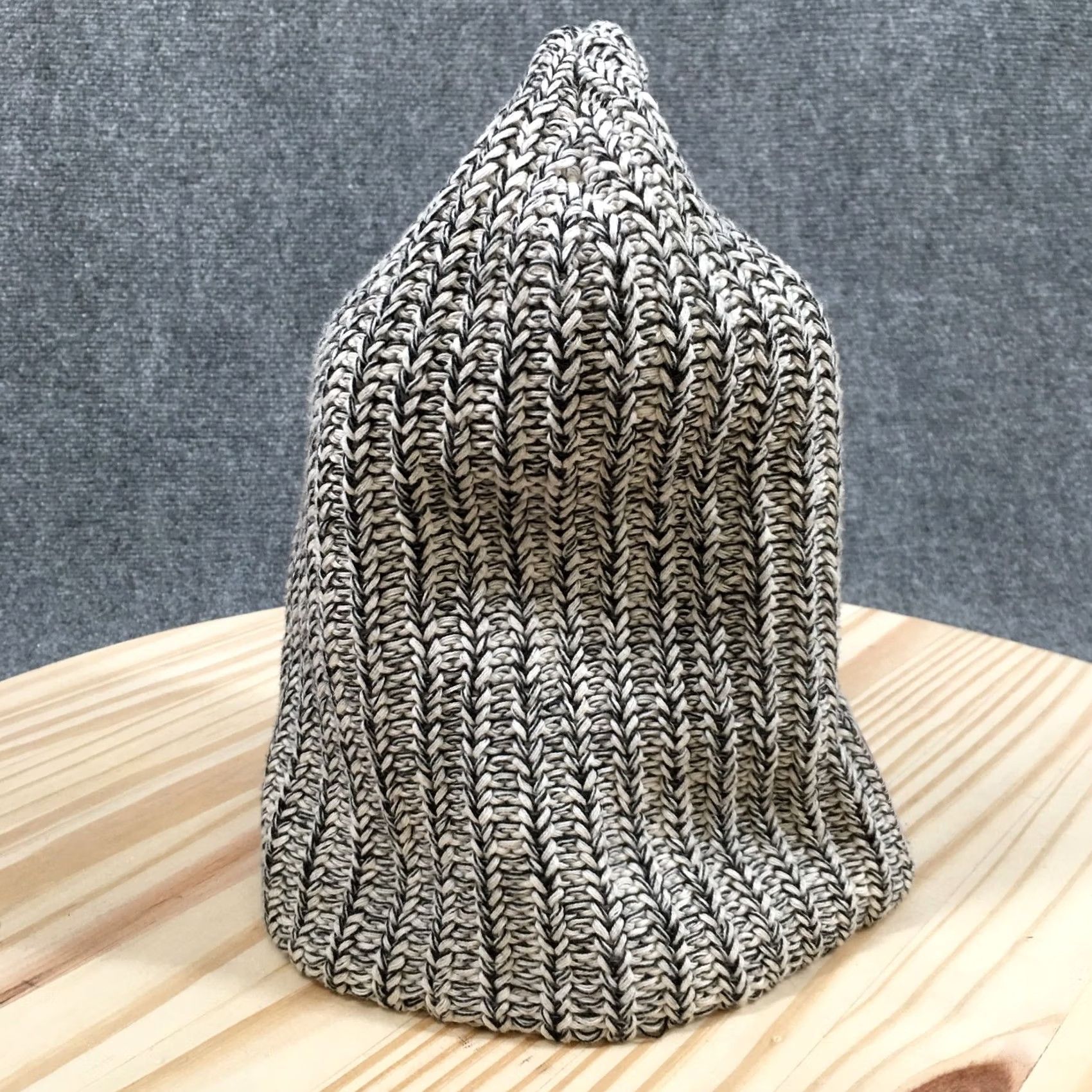 Vintage Love Your Melon Beanie Hat Adult Black Marled Knit Slouchy Cuffed Cap Womens Men? Size ONE SIZE - 6 Thumbnail