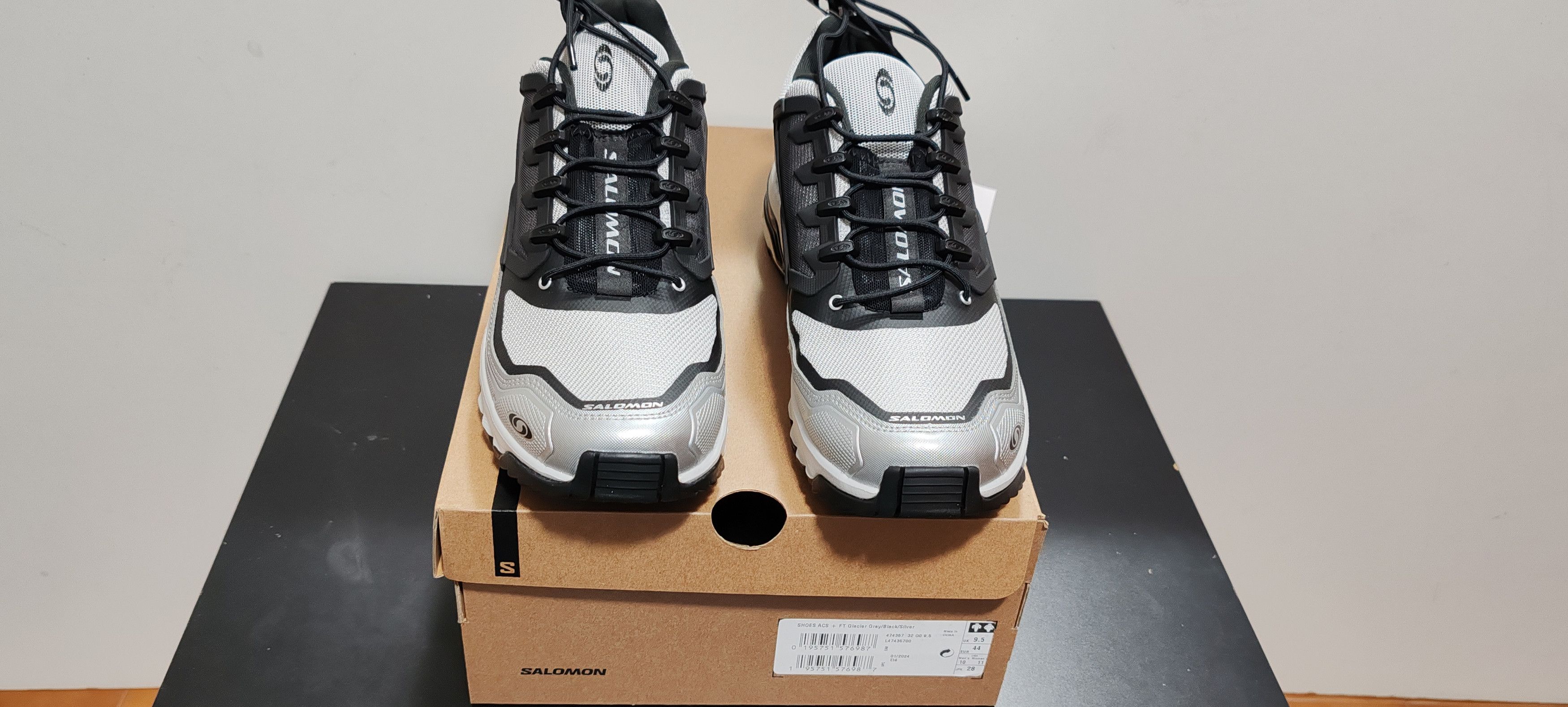 Salomon Salomon ACS +FT Glacier Gris/Black/Silver Tg:Eur 44 Size US 10.5 / EU 43-44 - 7 Thumbnail