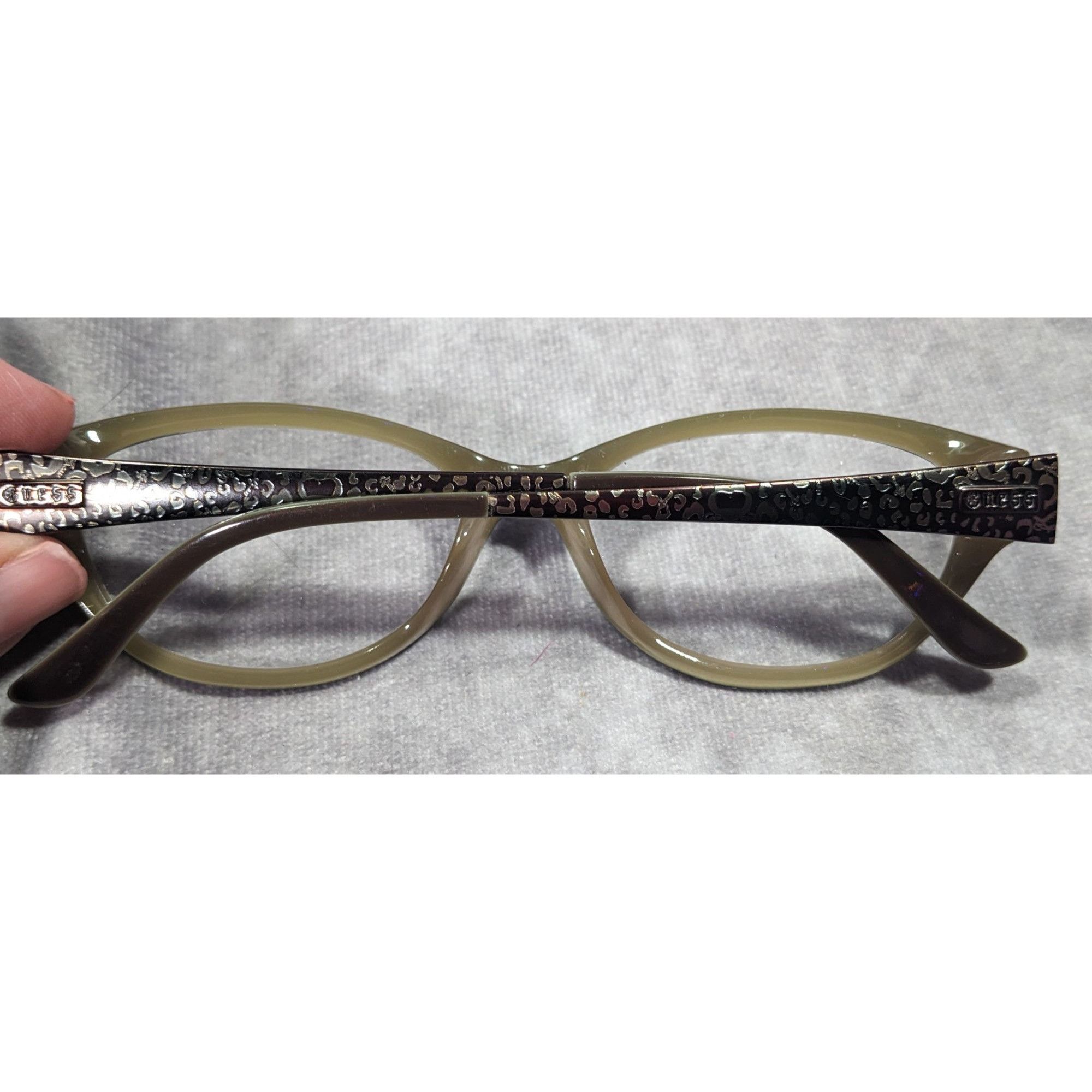 Guess Guess GU2226 BRN Brown And Tan Leopard Print Glasses Frames Size ONE SIZE - 8 Thumbnail