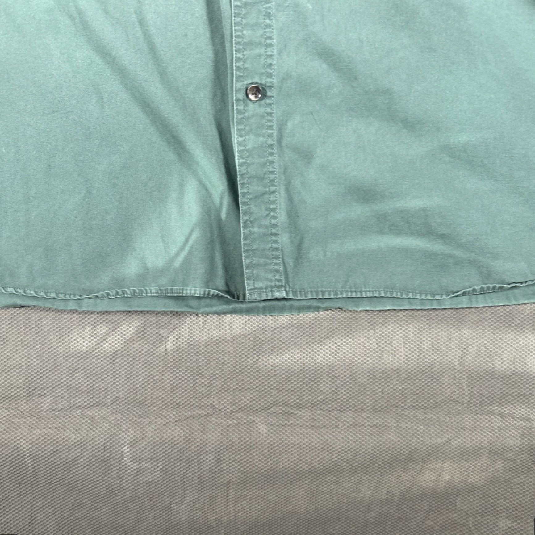 Greats Great Northwest Shirt 4XLT Mens Short Sleeve Button-Up Pockets Green Cotton Casual Travel Workwear Front Pockets Size US XXL / EU 58 / 5 - 7 Thumbnail
