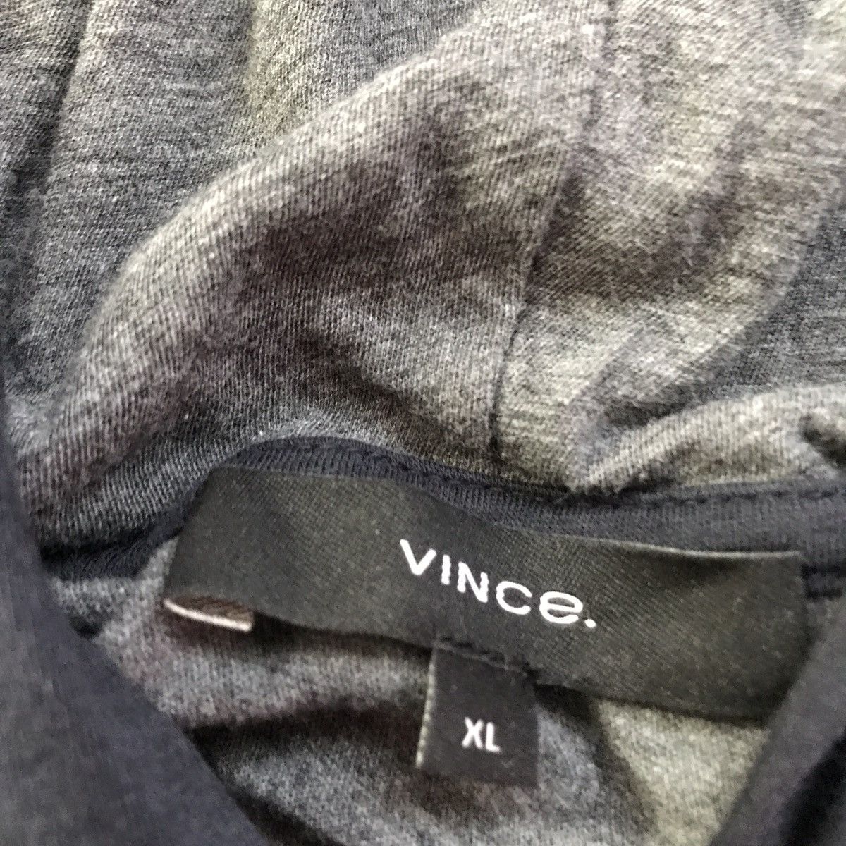 Vince Vince T Shirt Hooded Double Layer Black Gray L Size US L / EU 52-54 / 3 - 3 Thumbnail