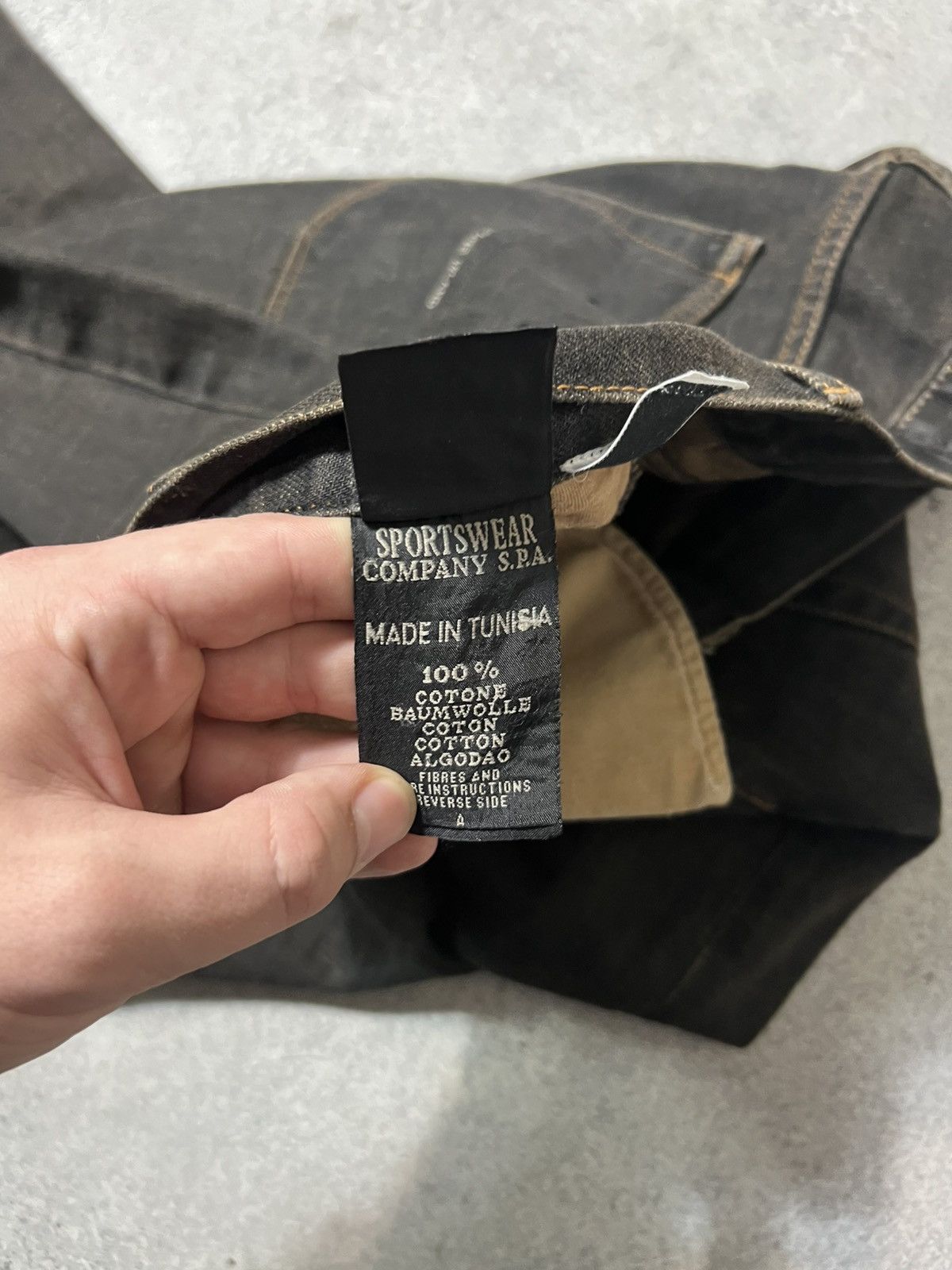 Massimo Osti Vintage Stone Island Jeans Denim Pants Rare S.I Denims Size US 33 - 8 Thumbnail