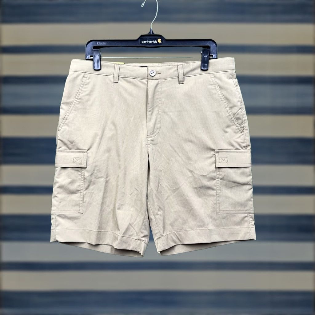 Savane Savane Cargo Shorts Men 32 Beige Stretch Tech Performance Casual Utility NWT Size US 32 / EU 48 - 1 Thumbnail