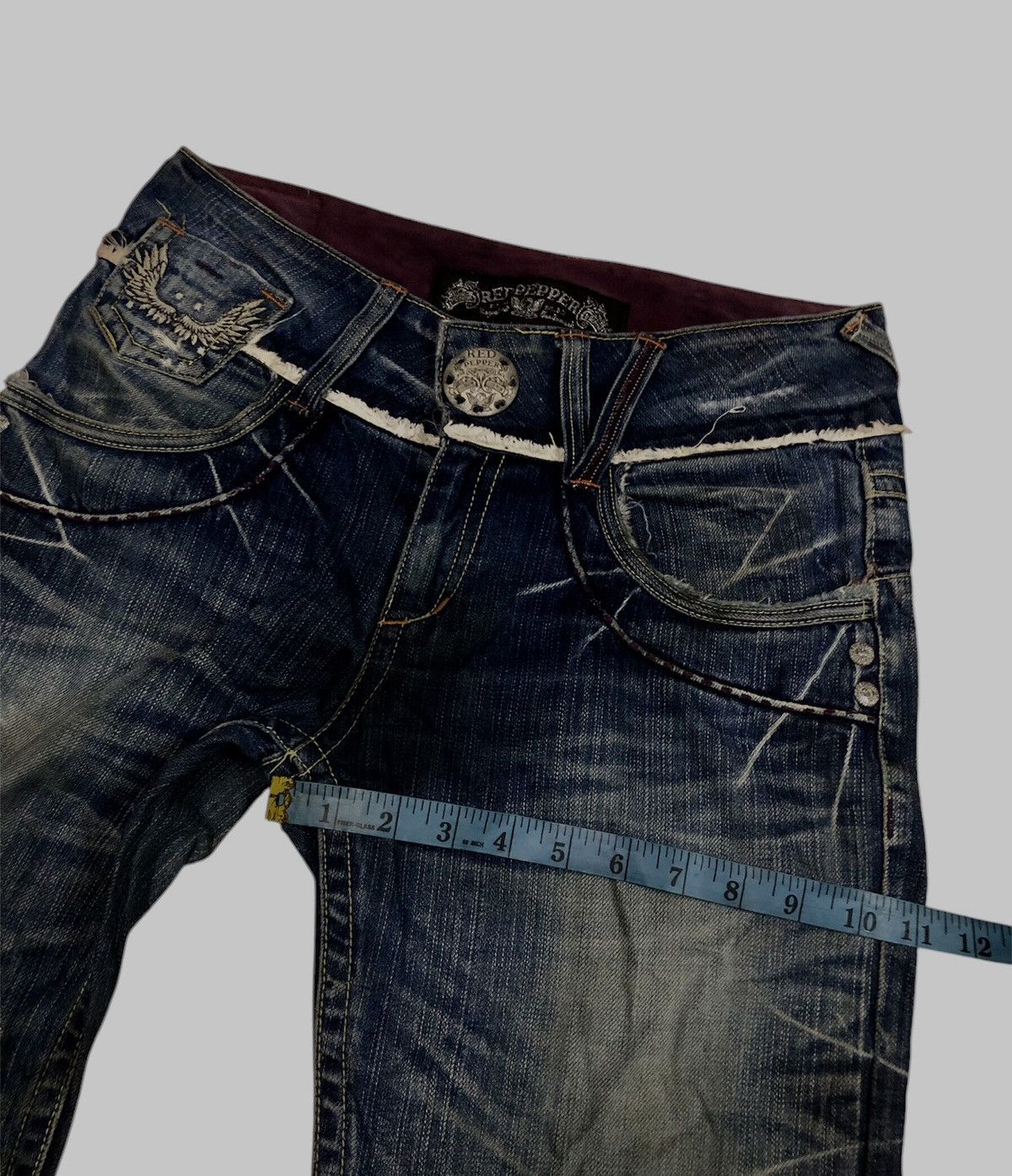 Blue Blue Japan × Designer × Japanese Brand Vintage Red Pepper Gold Label R.P 262, L.B.D Size US 30 / EU 46 - 5 Thumbnail