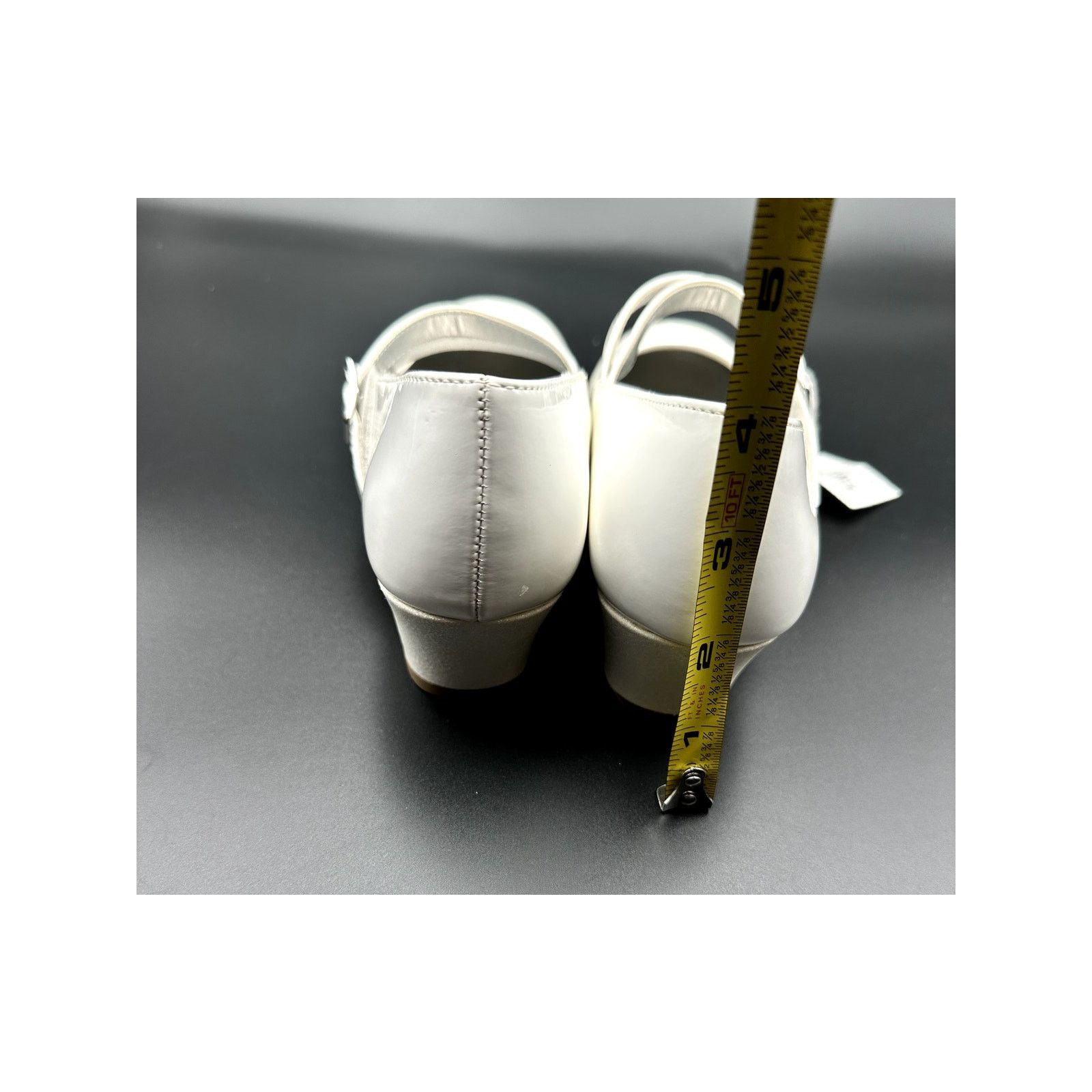 Other American Eagle Girls White Dress Shoe-Double Strap Mary Jane Size US 4 / IT 34 - 3 Thumbnail