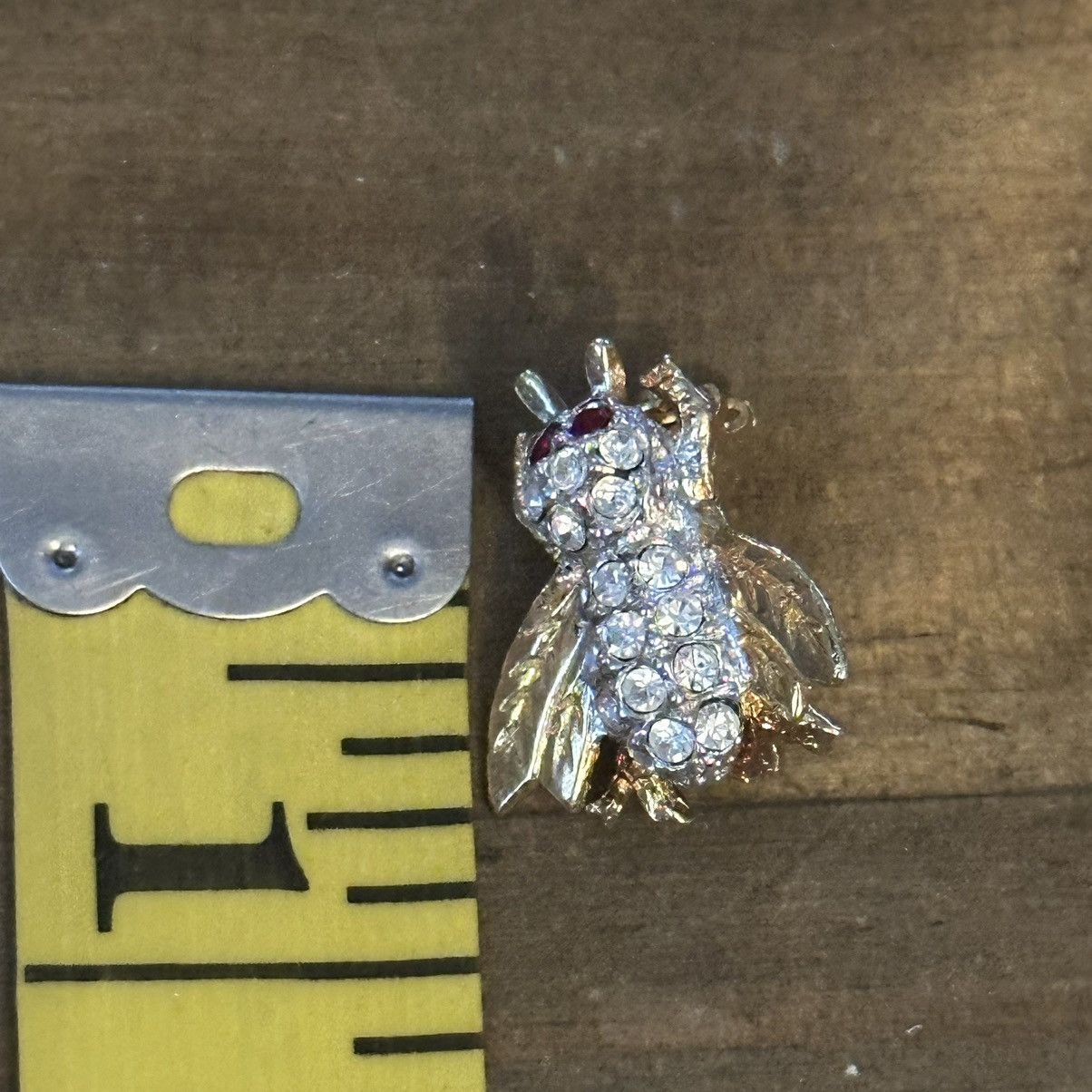 Vintage Vintage paved honey bee brooch Size ONE SIZE - 4 Thumbnail