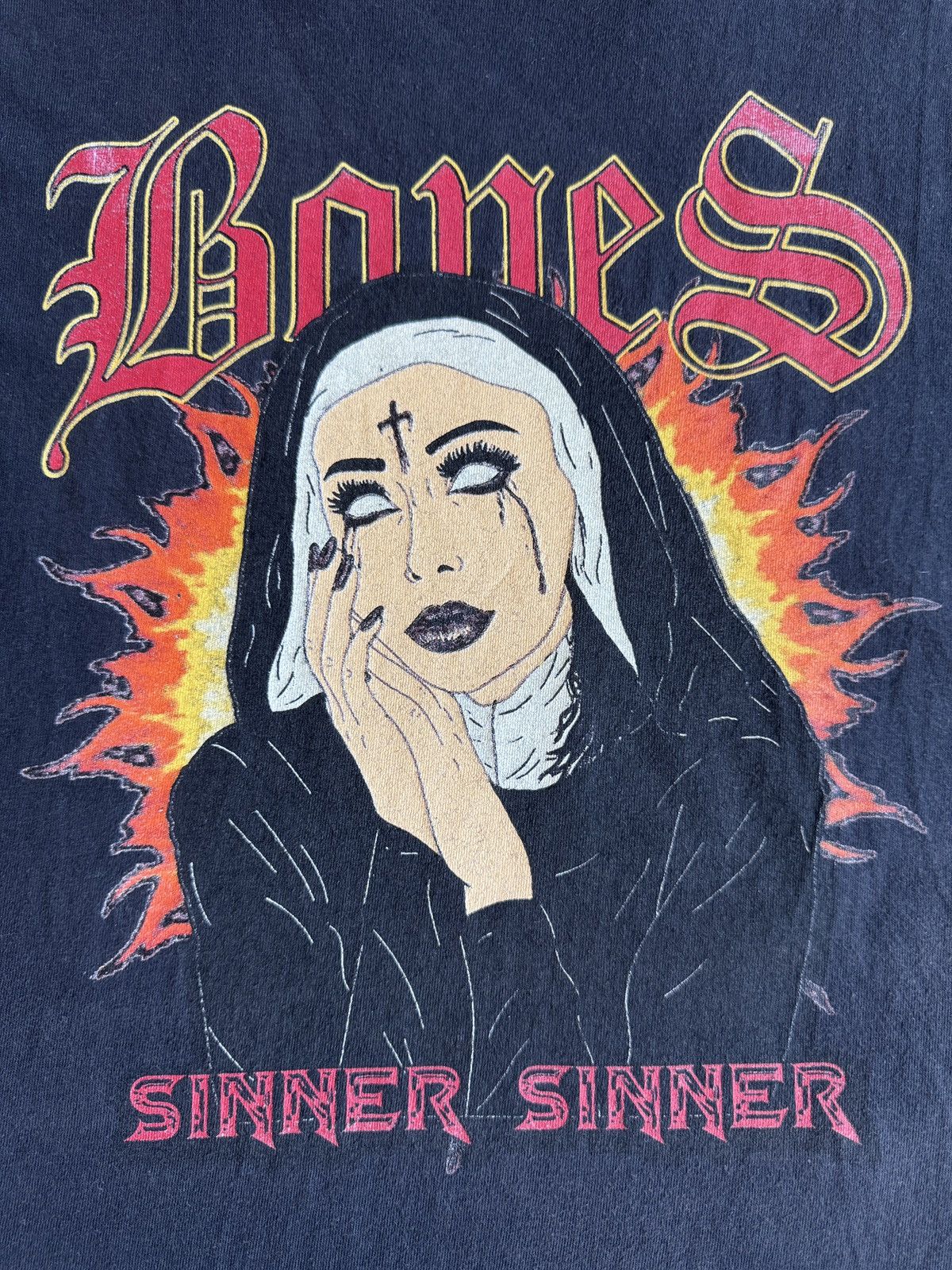 Vintage Last Drop🔥Rarest🔥Vtg Billy Bones Club Sinner ERD GRUNGE TEE Size US XXL / EU 58 / 5 - 4 Thumbnail