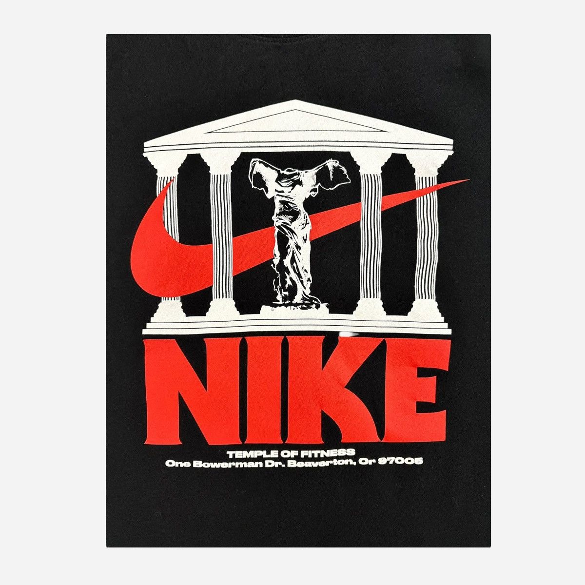 Nike Nike Temple of Fitness Black Graphic Logo T-Shirt Sz L Size US L / EU 52-54 / 3 - 9 Thumbnail