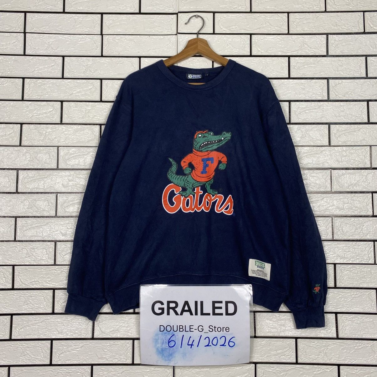 Japanese Brand 📌Vintage Sweatshirt Crewneck Discuss Athletic Big Logo Size US M / EU 48-50 / 2 - 1 Thumbnail