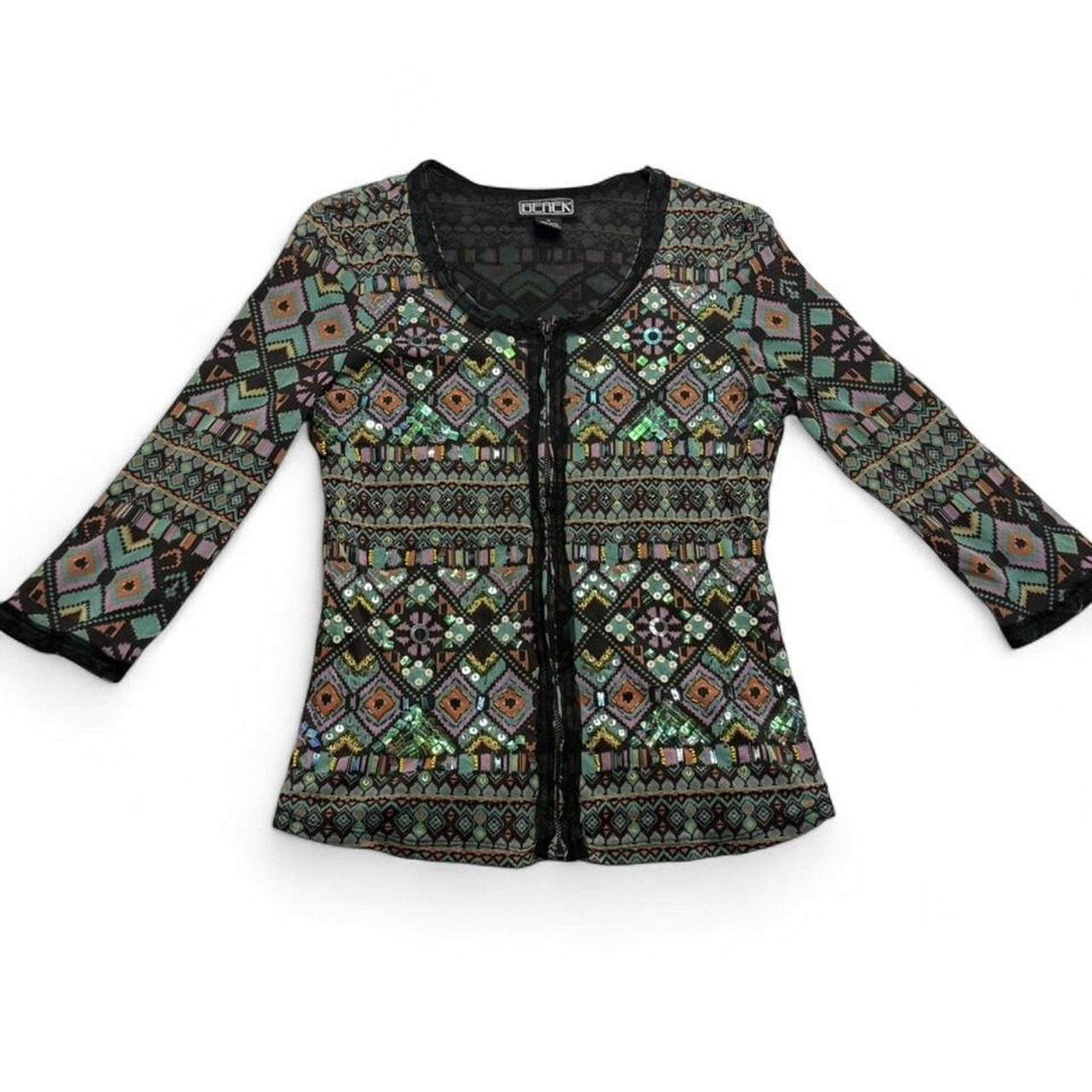 Other The Collective Works of Berek long sleeve top sequin Size M Size M / US 6-8 / IT 42-44 - 4 Thumbnail