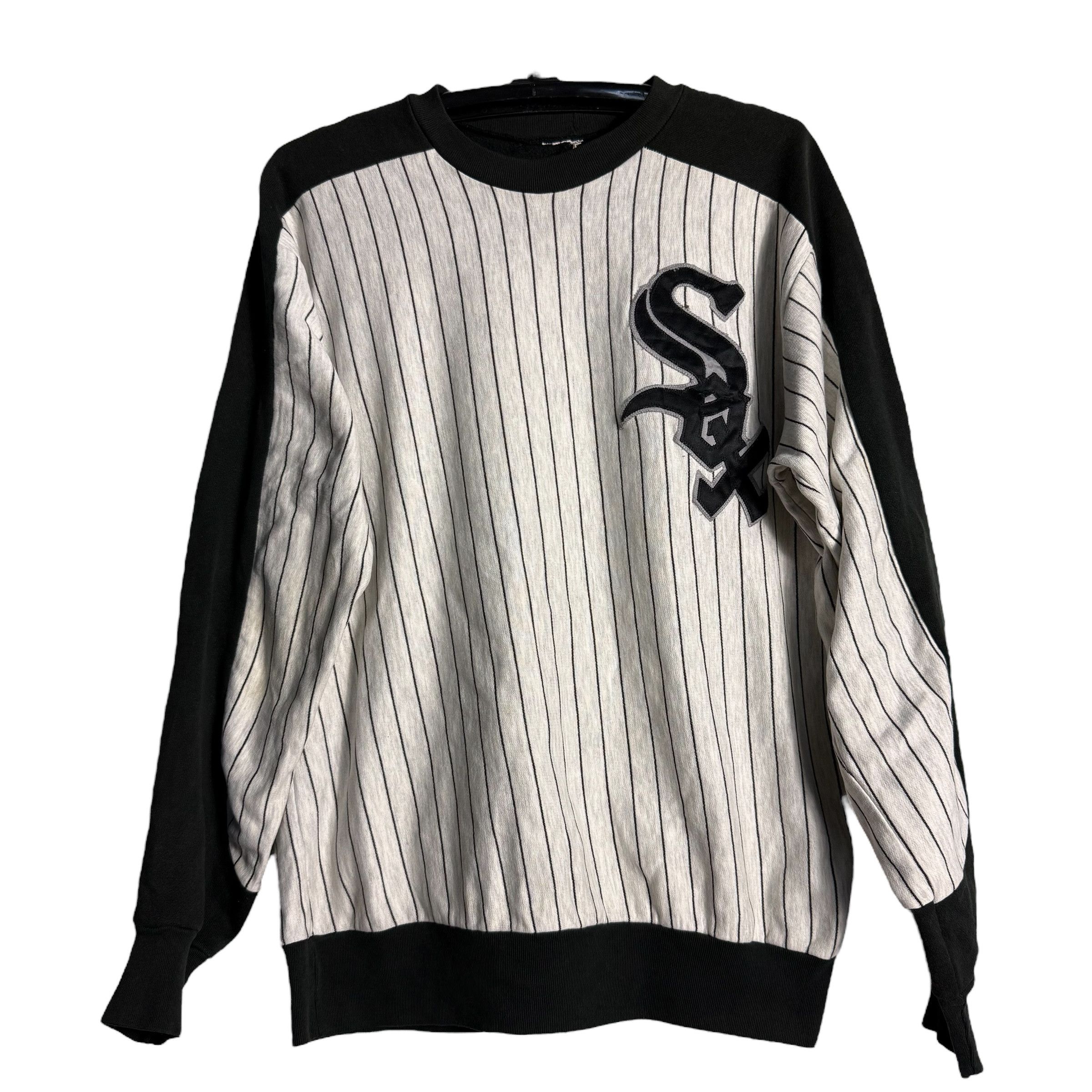 MLB 🔥RARE🔥Vtg Chicago White Sox Stripes Majestic Sweatshirt Size US M / EU 48-50 / 2 - 1 Thumbnail