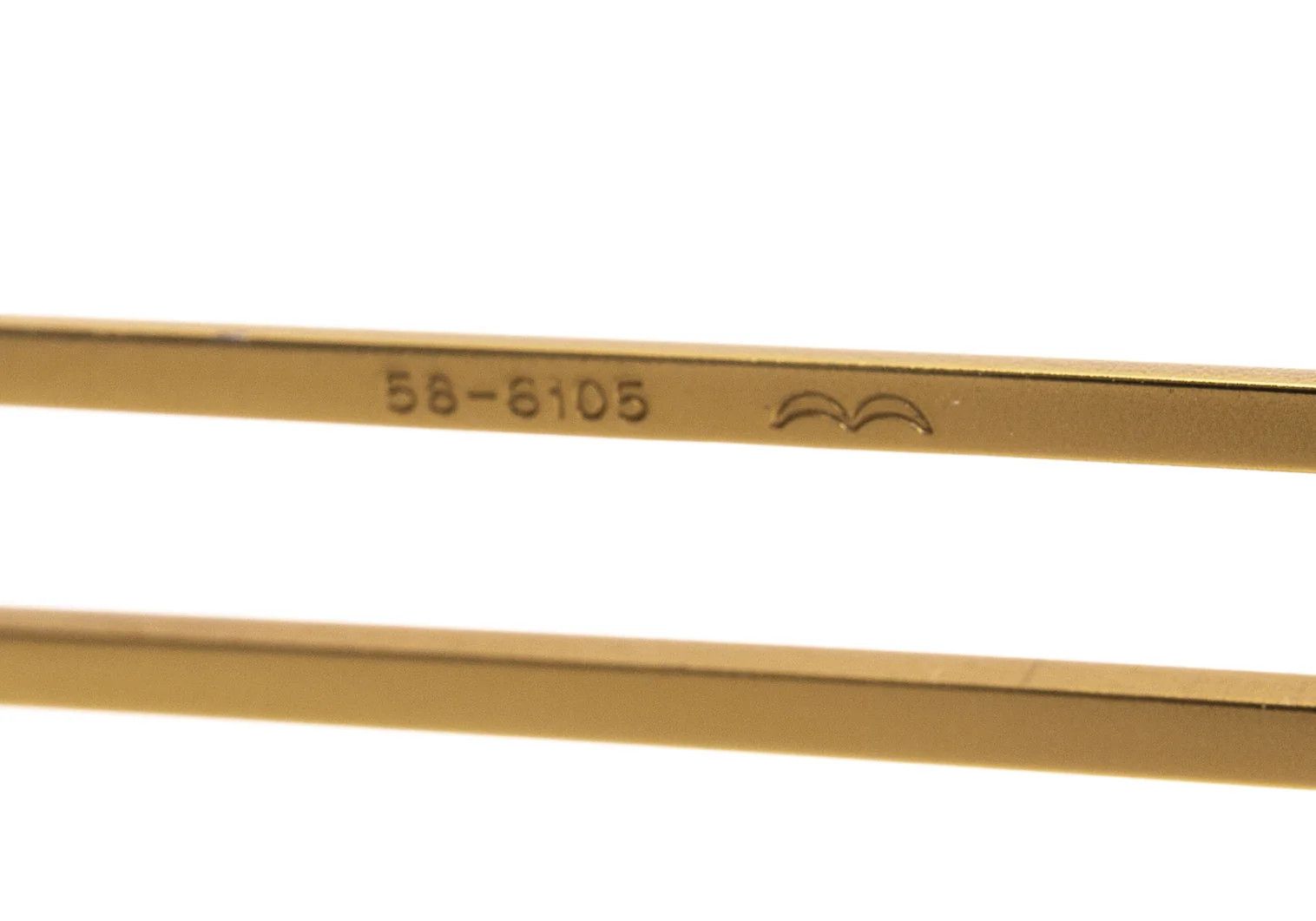 Jean Paul Gaultier Double Bridge Sunglasses in Gold and Black Size ONE SIZE - 13 Thumbnail