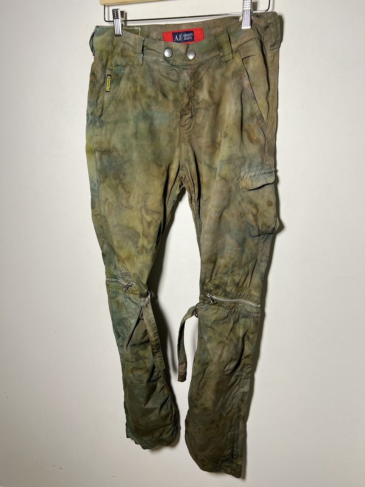 Giorgio Armani giorgio armani tie dye cargo camo multipocket army pants Size US 32 / EU 48 - 12 Thumbnail
