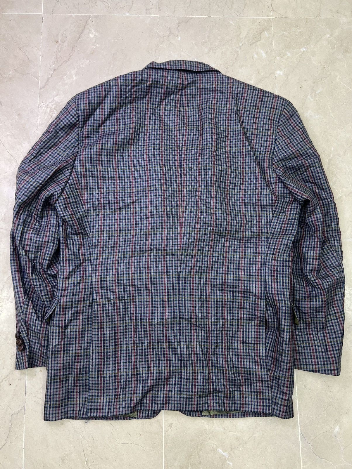 Other Vintage Mark Astor Pure New Wool Check Tweed Blazer Window Size 44R - 11 Thumbnail