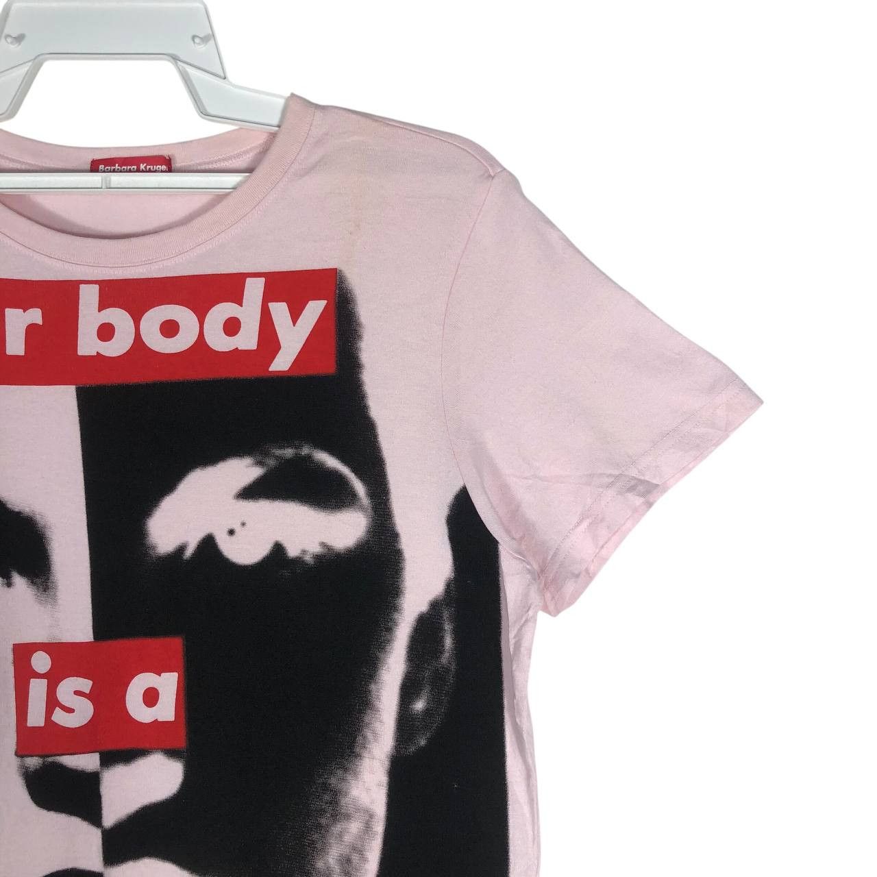 Barbara Kruger Vintage 90's Barbara Kruge Your Body Is a Battleground Tee Size S / US 4 / IT 40 - 4 Thumbnail