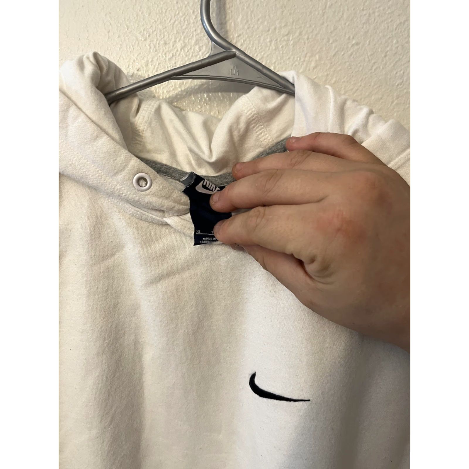 Nike Nike Hoodie Sweat Shirt Pullover Club Men XL White Size US XL / EU 56 / 4 - 3 Thumbnail