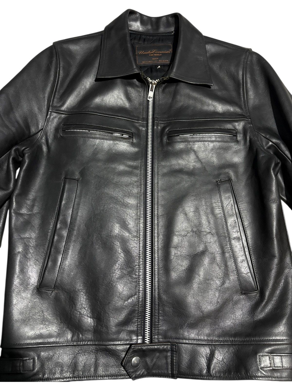 Undercover AW02 Undercover Witch Cell division Jacket Biker moto racer Size US M / EU 48-50 / 2 - 4 Thumbnail