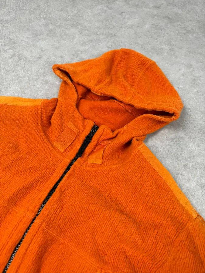 Stone Island Stone Island Orange Wool Fleece Zip-up Hoodie Size US L / EU 52-54 / 3 - 6 Thumbnail