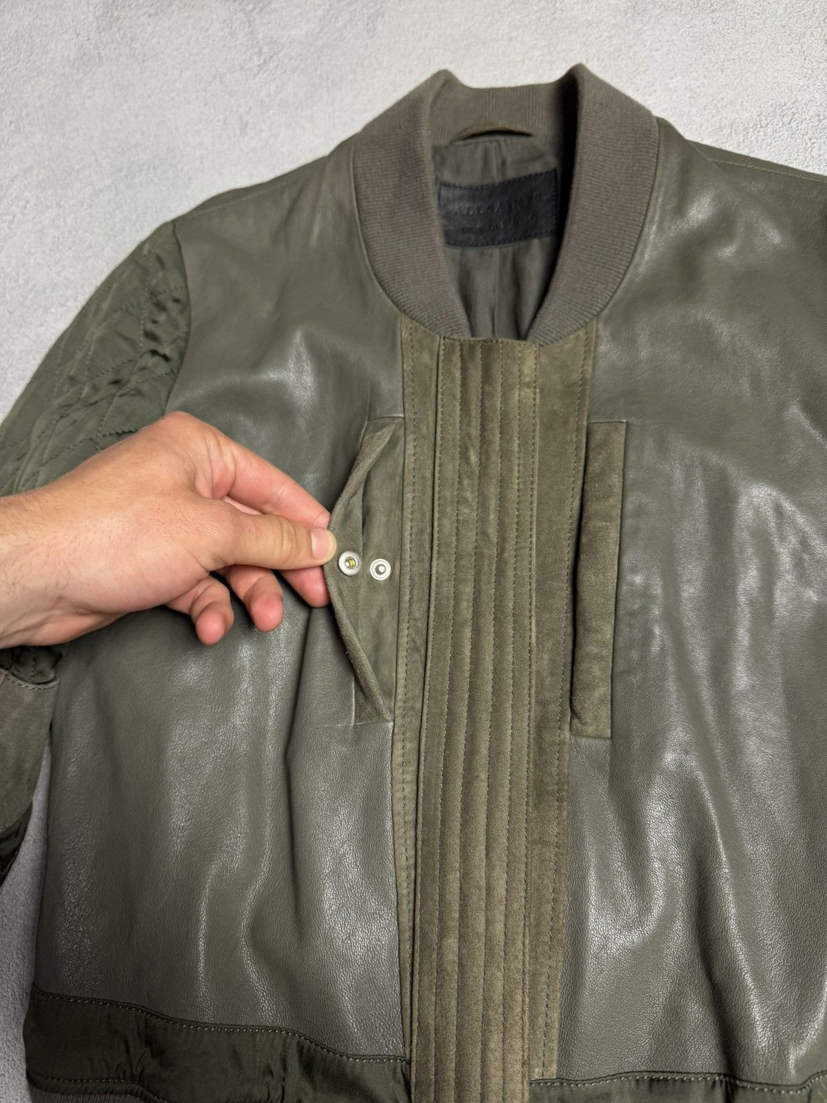 Allsaints Allsaints Lamb Leather Bomber Jacket Size XS / US 0-2 / IT 36-38 - 6 Thumbnail