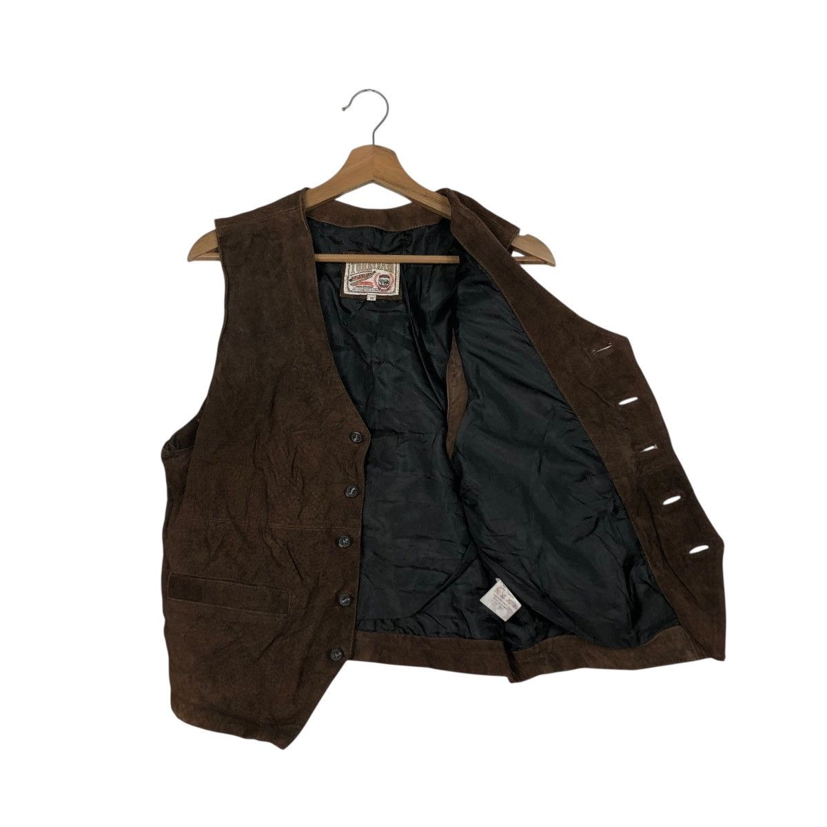 Japanese Brand 🔥VINTAGE GENUINE LEATHER VEST BIKET JACKET TURKY BEAR Size US M / EU 48-50 / 2 - 13 Thumbnail