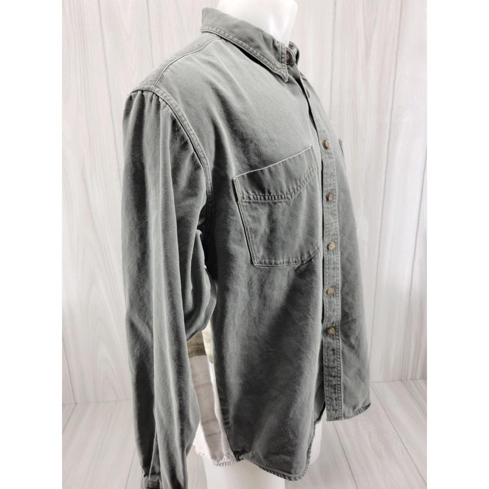 Harley Davidson VINTAGE Harley-Davidson Button-Down Shirt Mens XL Green Canvas Motorcycle Graphic Shirt Mens XL Promotional? (Note: This line is not acceptable) Size US XL / EU 56 / 4 - 5 Thumbnail