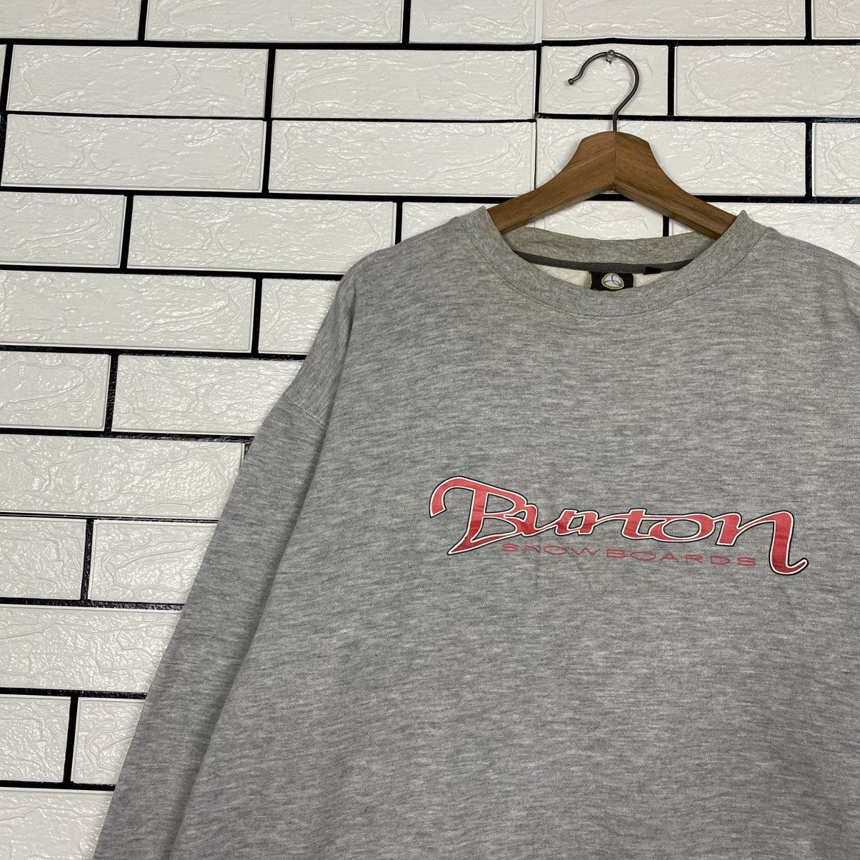 Japanese Brand 📌Vintage Sweatshirt Burton Snowboards Big Logo Size US L / EU 52-54 / 3 - 8 Thumbnail