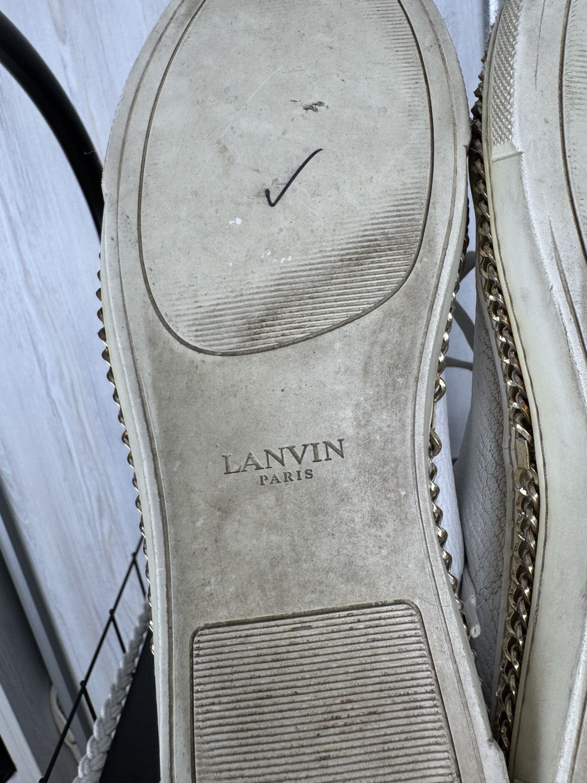 Lanvin LANVIN Whit Lace Up Leather Cap Toe Womens Sneakers Size US 9 / IT 39 - 16 Thumbnail