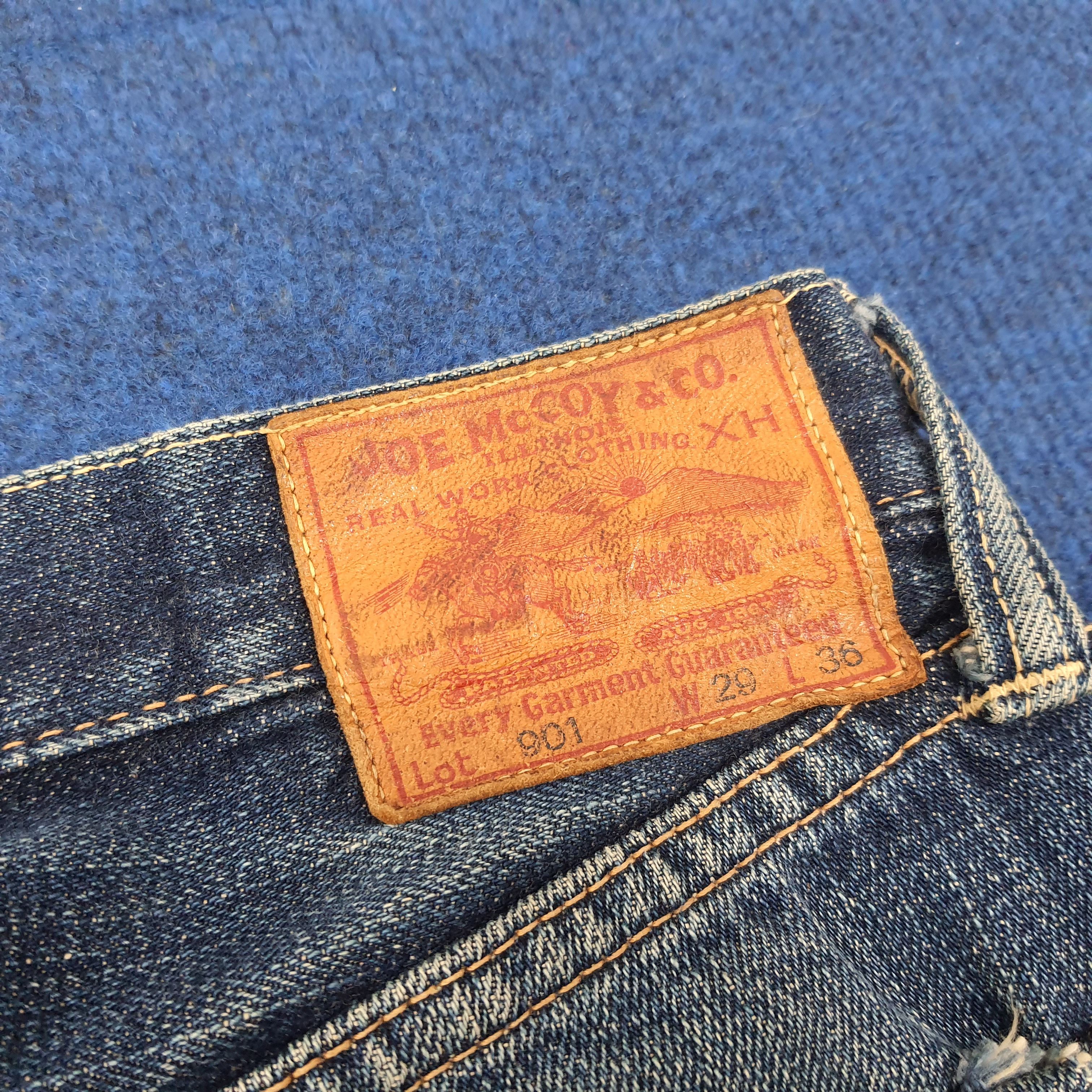 The Real McCoy's Vintage Joe McCoy Repro WW2 Selvedge Denim Jeans E1N37 Size US 29 - 5 Thumbnail