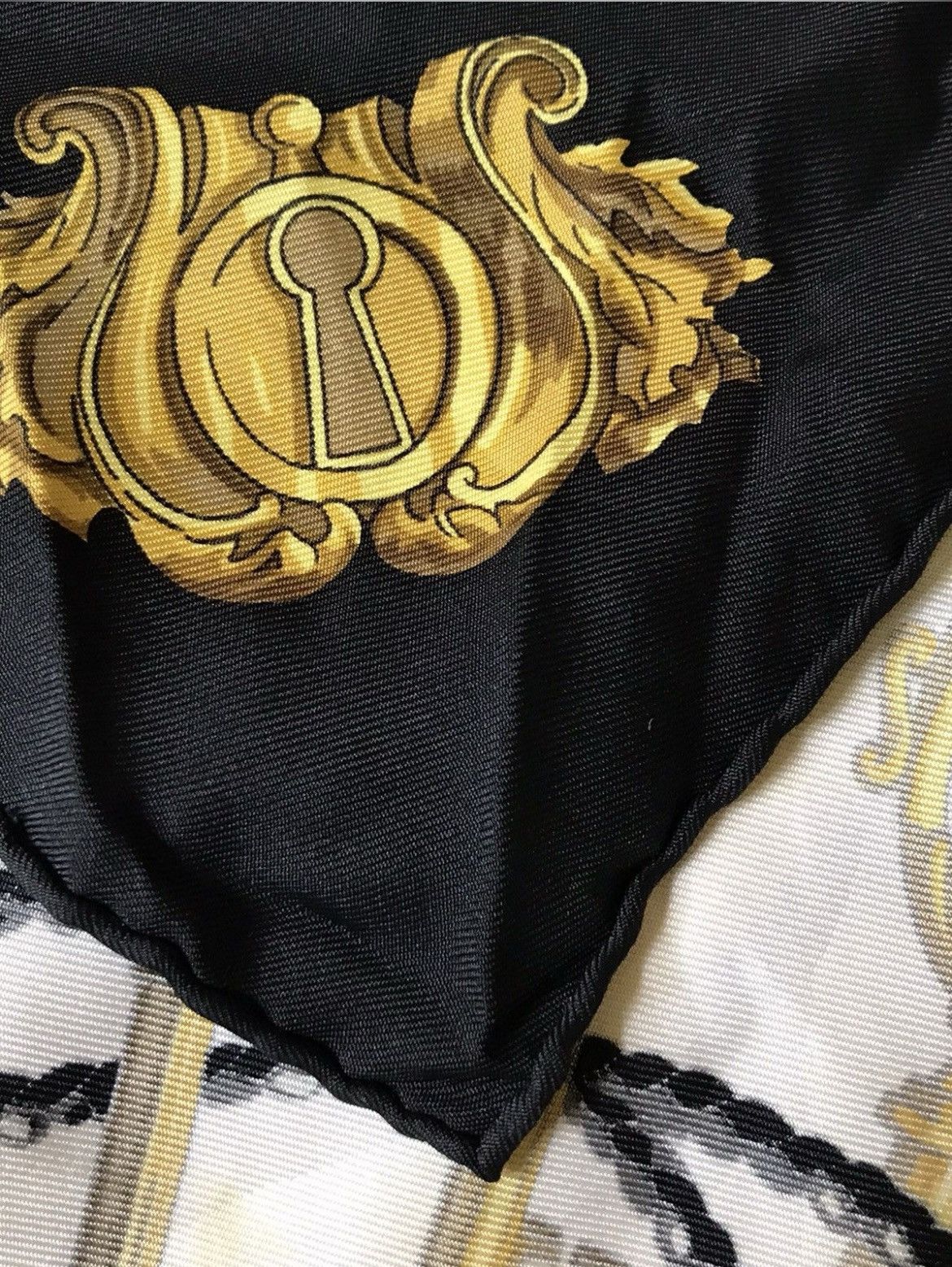 Hermes Paris Key Design Silk Scarf