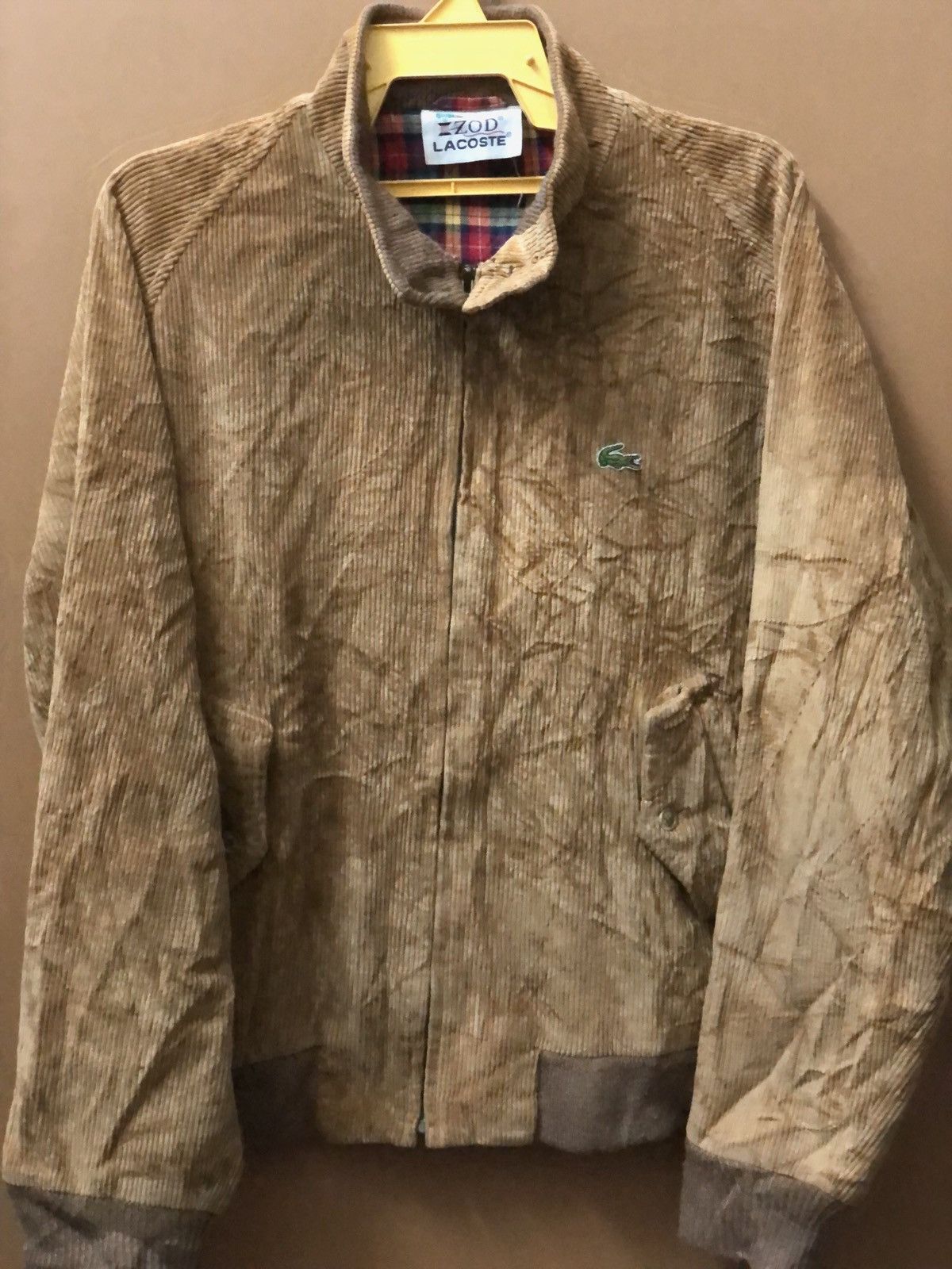 Lacoste × Vintage Vintage Lacoste corduroys bombers jacket style Size US XL / EU 56 / 4 - 2 Thumbnail