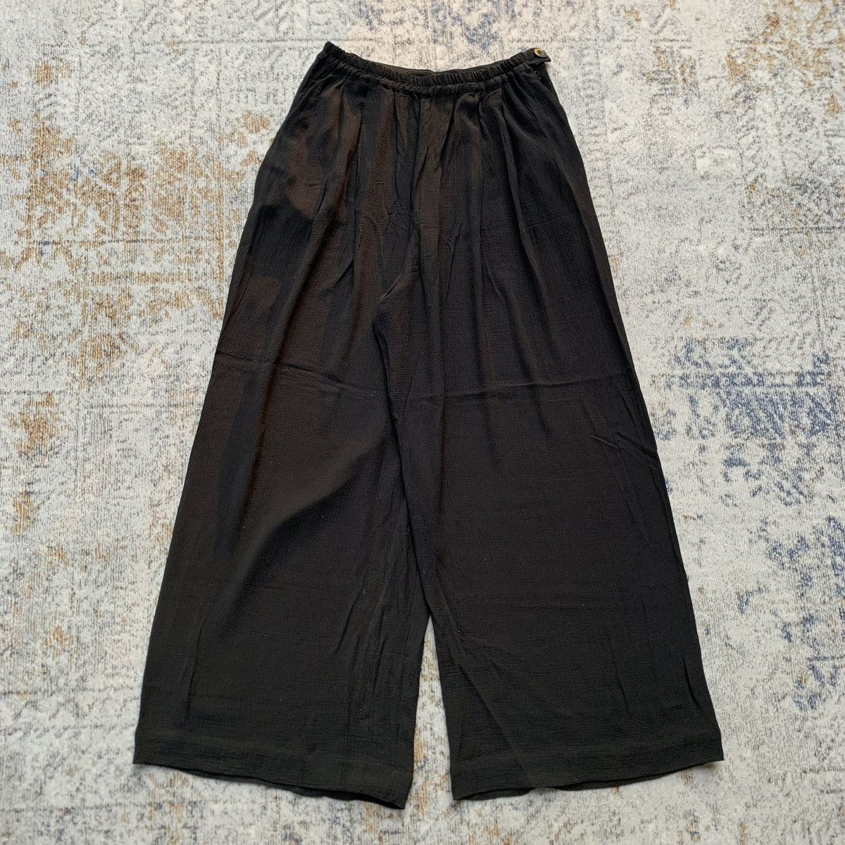 Other Rare Italian Brand Yohji Style Coquile Wide Linen Pants Size US 31 - 1 Thumbnail