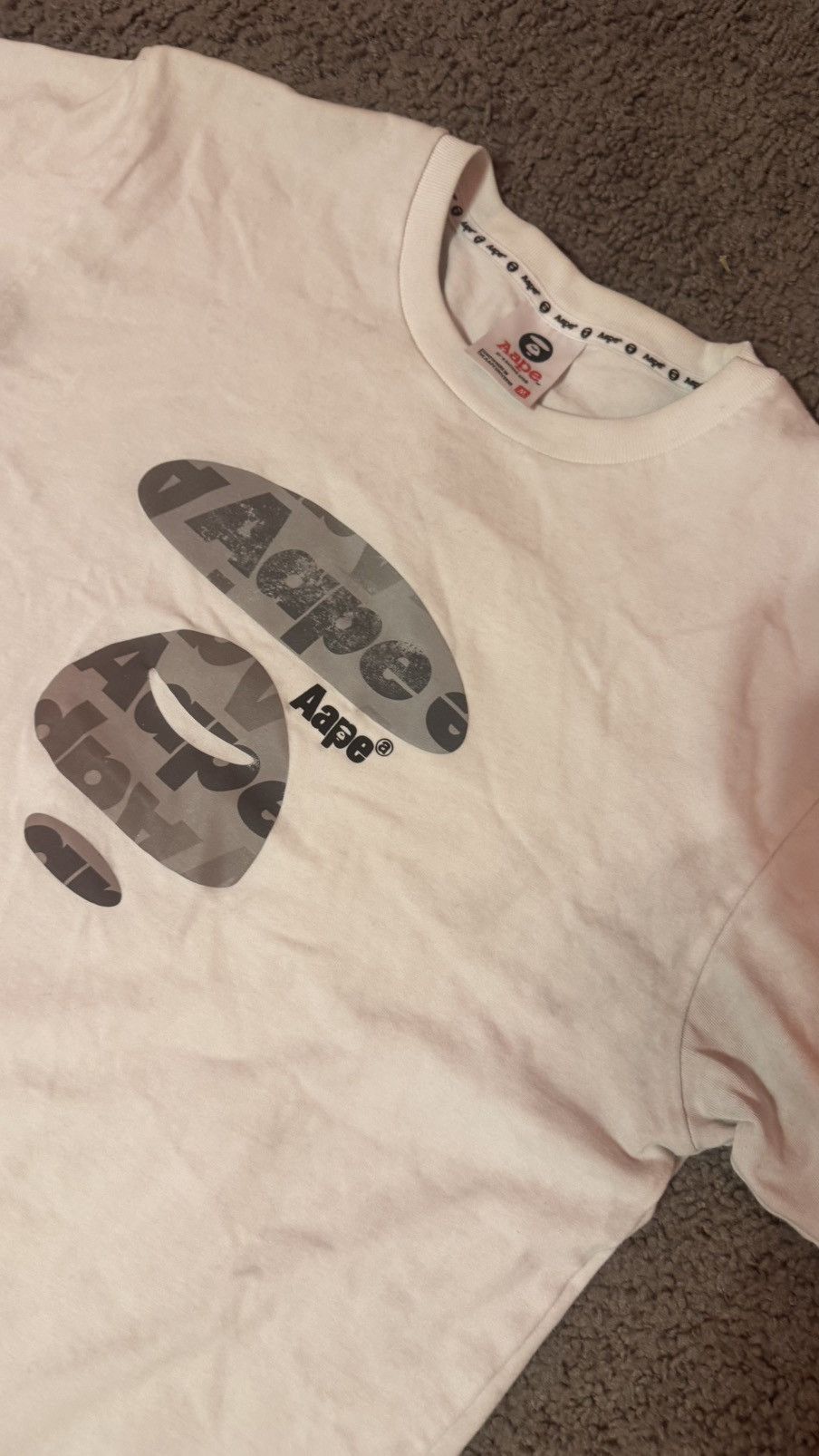 Aape Aape White Printed T Shirt Size US M / EU 48-50 / 2 - 5 Thumbnail