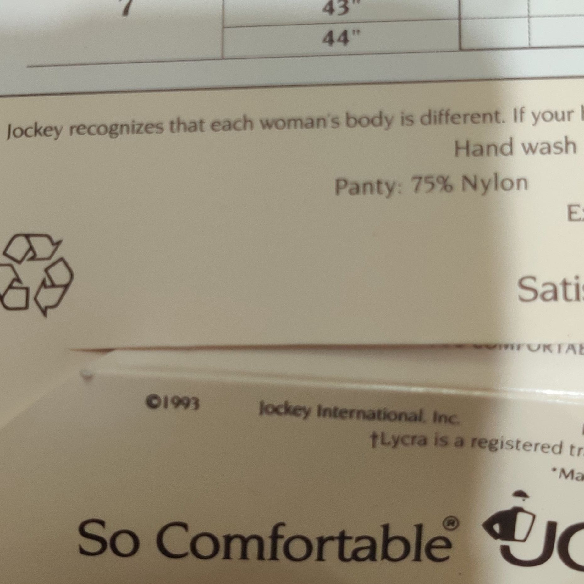 Jockey Jockey For Her M-T Ultra Sheer Control Top Pantyhose Antique Size ONE SIZE - 5 Thumbnail