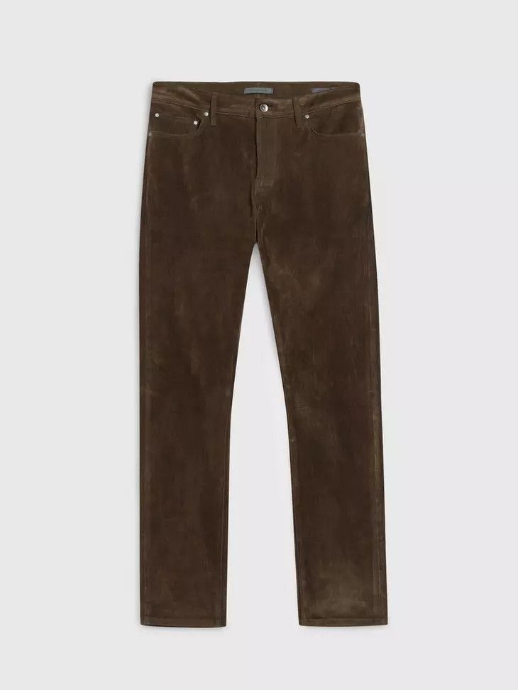 oc11z10524 J702- Flocked Denim in Brown