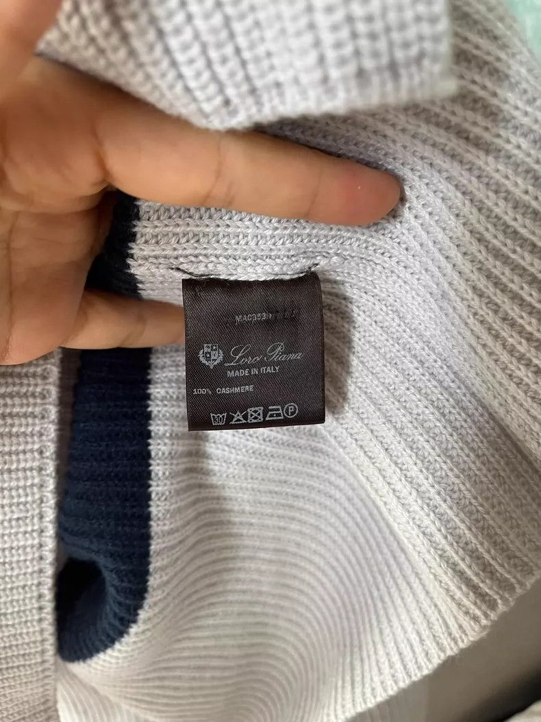 Loro Piana Loro piana Color-matched cashmere sweater 2506-Nextarrow Size L / US 10 / IT 46 - 5 Thumbnail