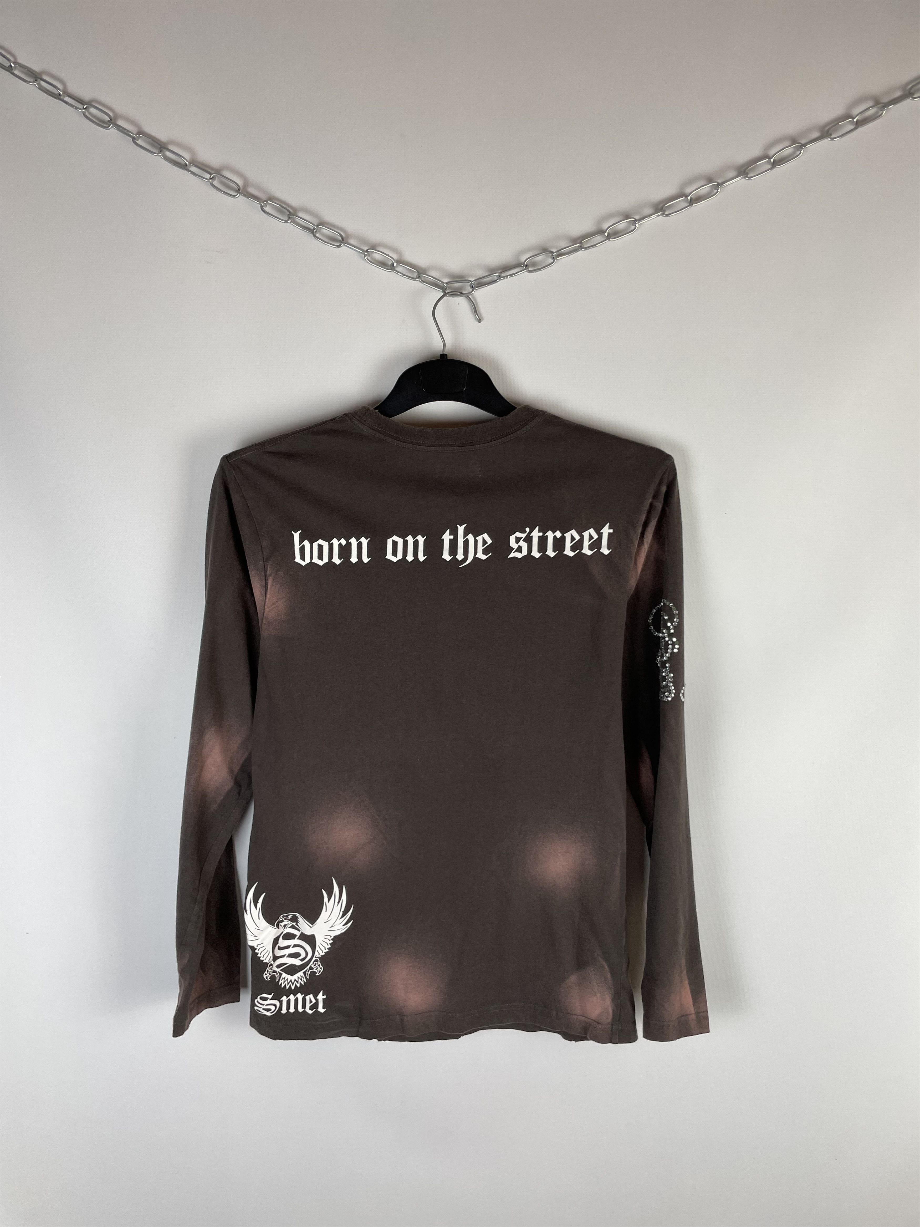 Christian Audigier × Vintage SMET Longsleeve w/ rhinestones Size US M / EU 48-50 / 2 - 7 Thumbnail