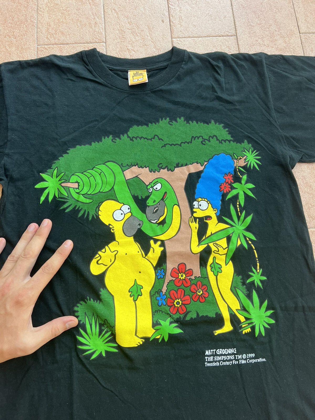 Cartoon Network × The Simpsons × Vintage Vintage T-shirt The Simpsons Matt Groening 1999 Size US M / EU 48-50 / 2 - 3 Thumbnail