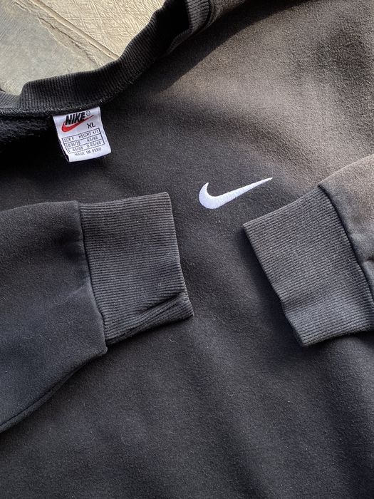 upside down nike logo sweatshirt