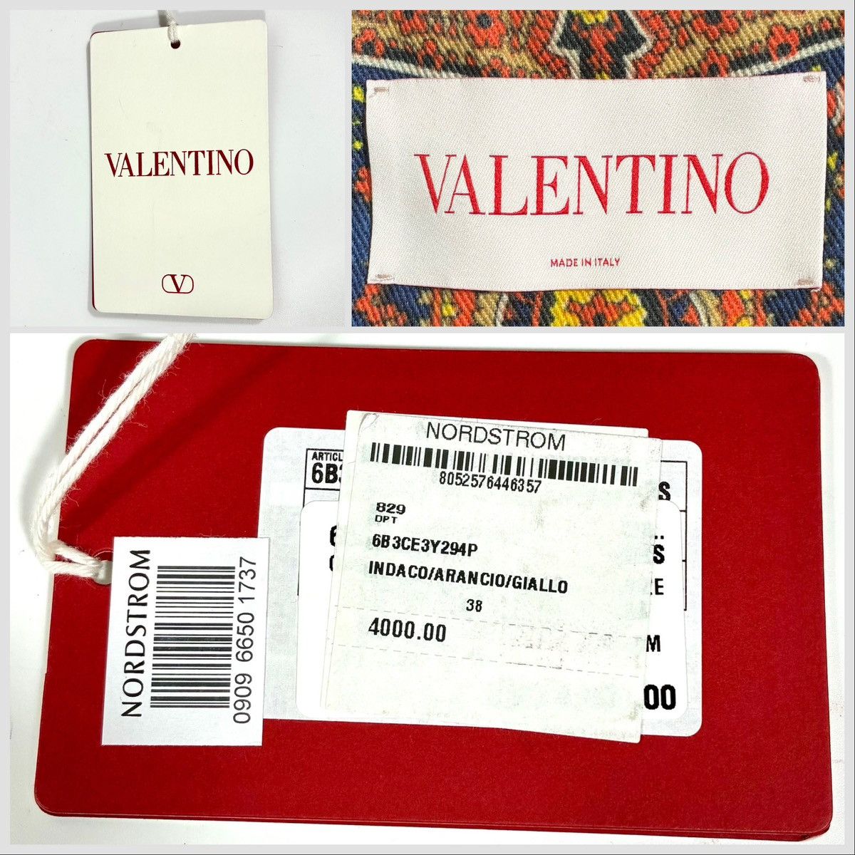 Valentino Valentino Garavani Paisley Crop Denim Jacket 38 IT 2 US NWT Size XS / US 0-2 / IT 36-38 - 6 Thumbnail