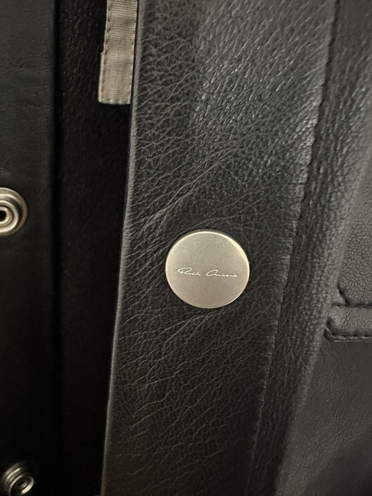 Rick Owens Rick Owens SS22 Fogachine Lambskin Leather Overshirt Size US L / EU 52-54 / 3 - 7 Thumbnail