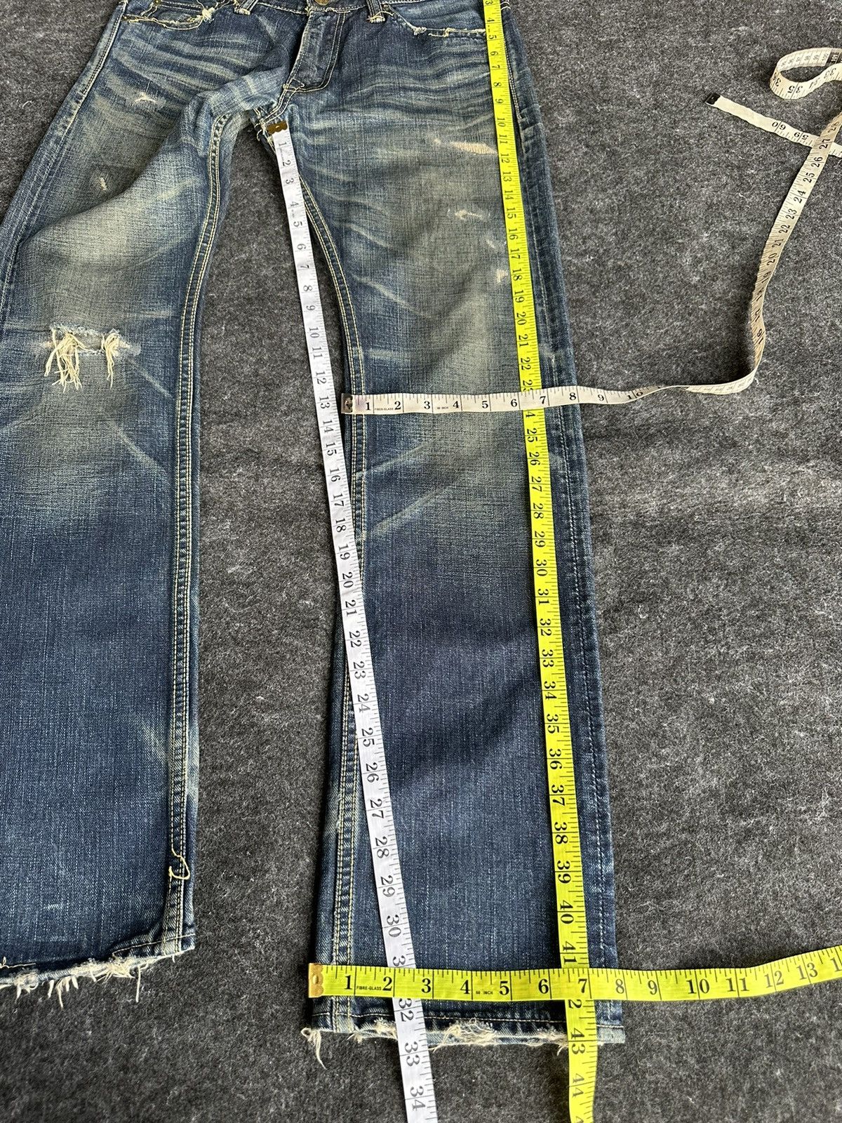 TMT 💥 Rare TMT Japan 8th Anniversary Washed Vintage Denim D483 Size US 32 / EU 48 - 13 Thumbnail