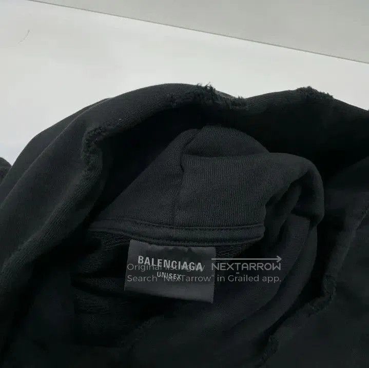 Balenciaga Balenciaga Black Oversized Hoodie with Logo. Size US XS / EU 42 / 0 - 8 Thumbnail
