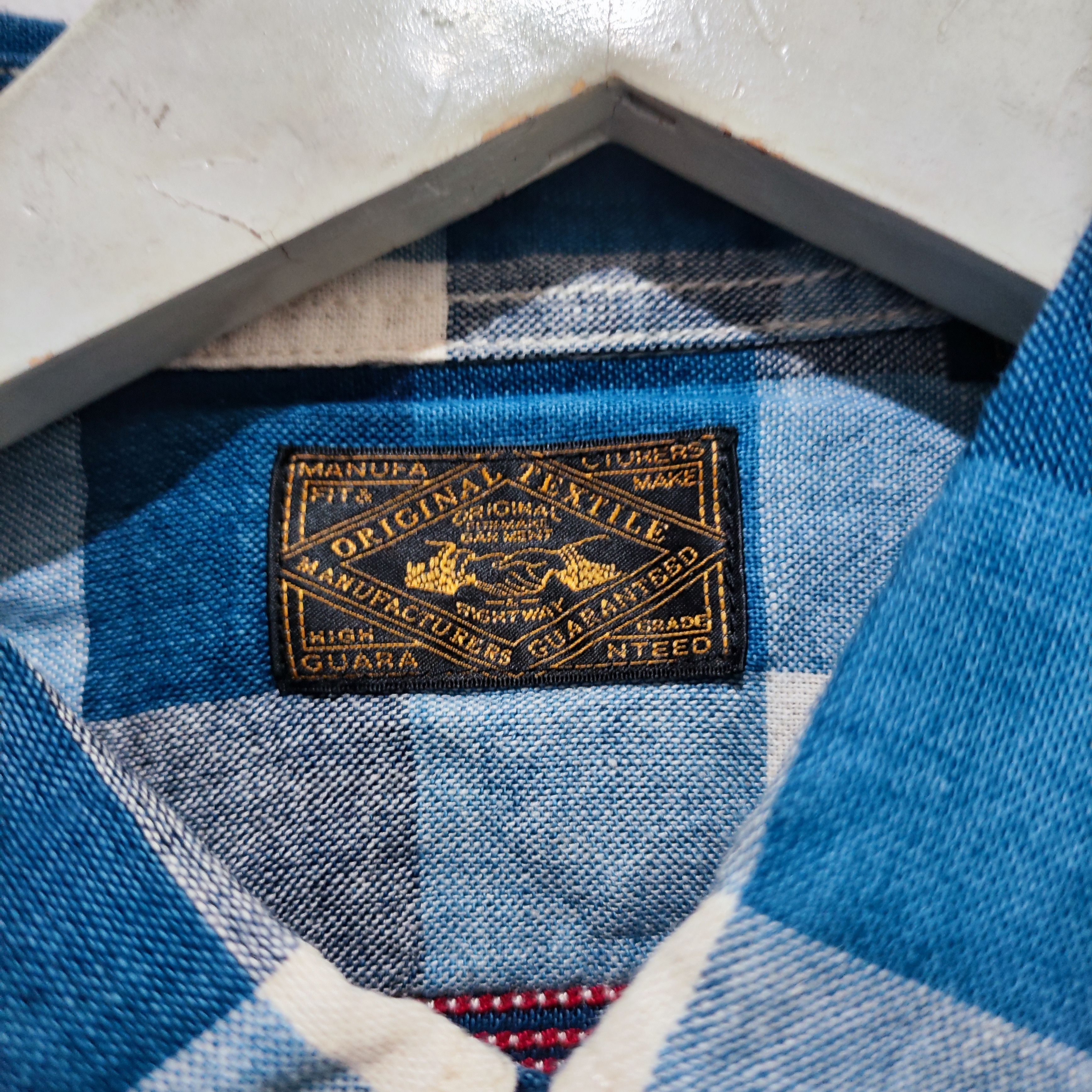 Vintage Vtg flannel chambray Size US L / EU 52-54 / 3 - 4 Thumbnail