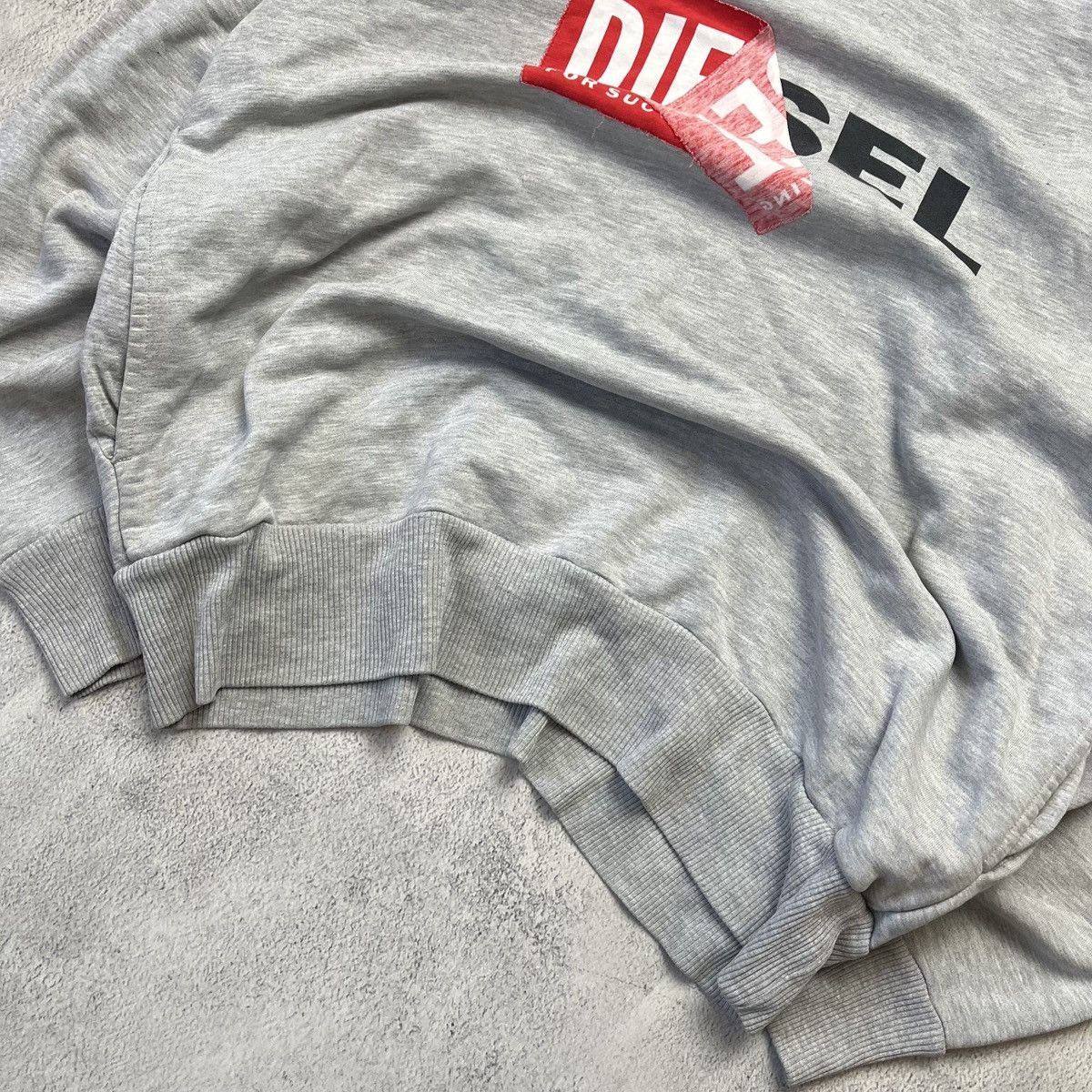Diesel × Vintage Vintage Diesel Double Logo y2k oversized hoodie Size US M / EU 48-50 / 2 - 4 Thumbnail