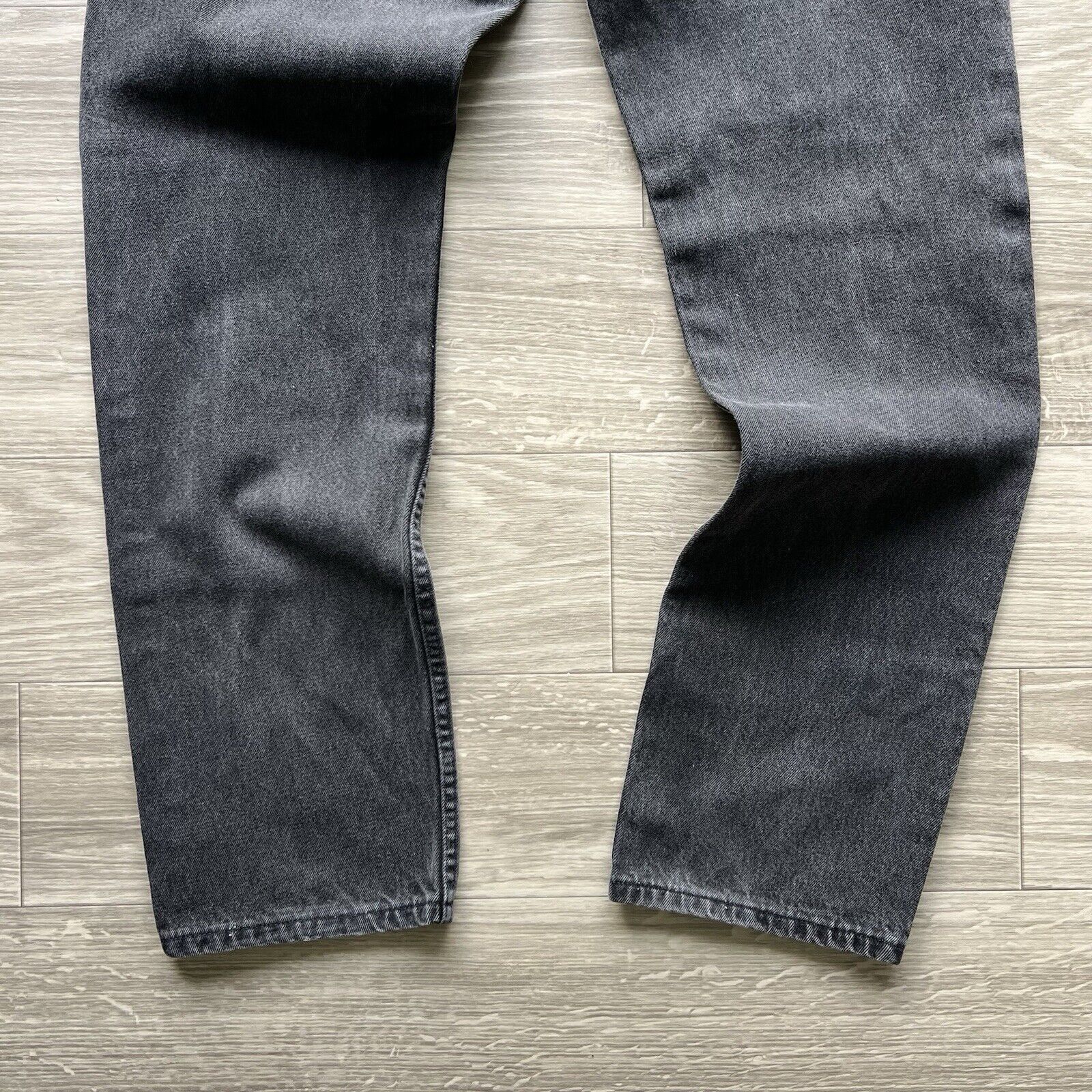 Levi's Vintage Levis black 505 Jeans Mens 37 Orange Tab 90s Faded Size US 37 - 2 Thumbnail