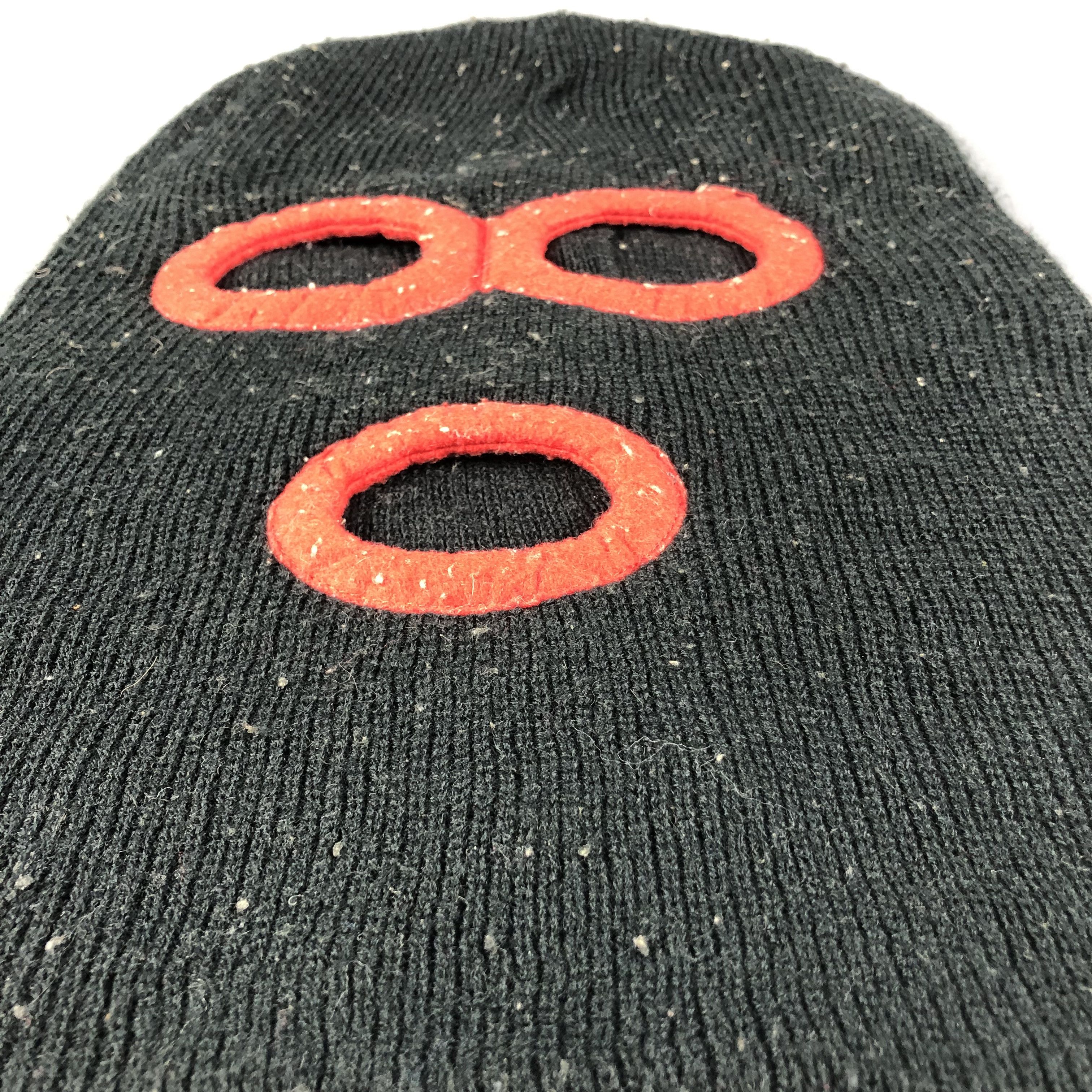 Vintage Black Robbers Balaclava Beanie Snowcap Snow Hat B602 Size ONE SIZE - 4 Thumbnail