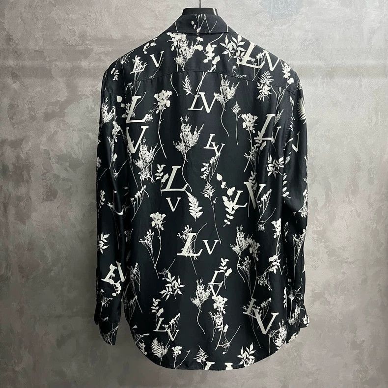 Louis Vuitton Louis Vuitton Louis Vuitton Black Floral Long Sleeve Shirt Size US S / EU 44-46 / 1 - 5 Thumbnail